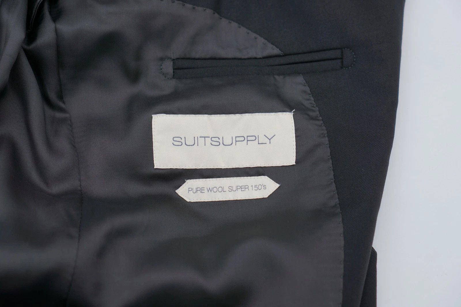 Suitsupply Men Suitsupply Blazer Super 150's Vitale Barberis Black US38 Size 38R - 4 Thumbnail