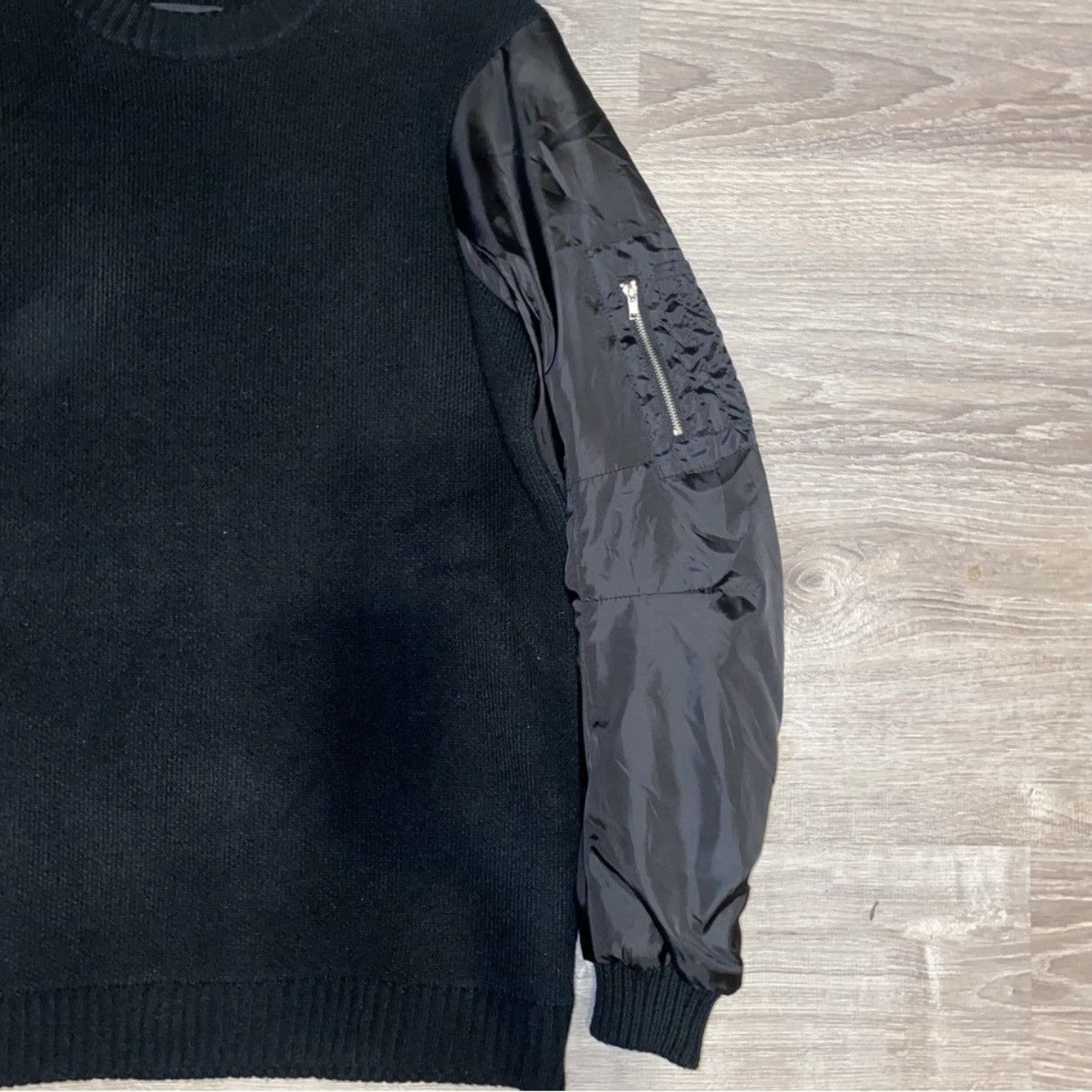 Bershka Bershka Sweater With Nylon Sleeves Size US S / EU 44-46 / 1 - 3 Thumbnail