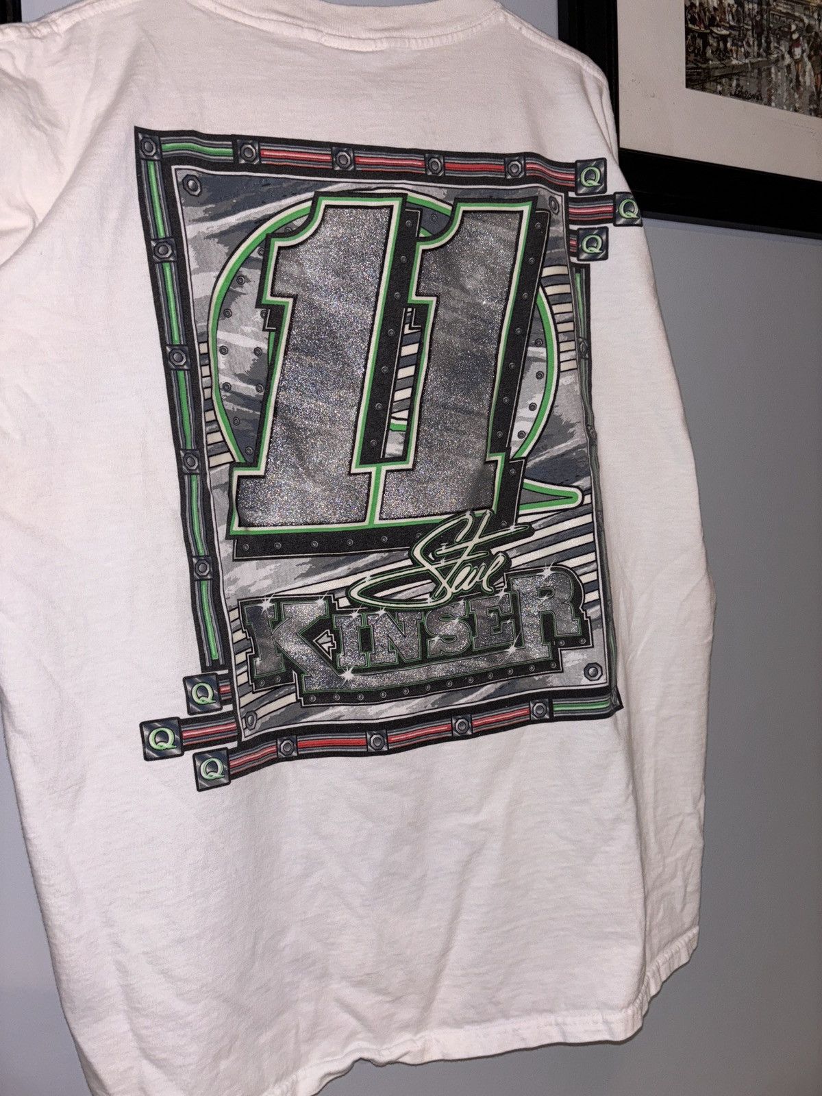 NASCAR Vintage Steve Kinser #11 Racing T-Shirt Size US XL / EU 56 / 4 - 4 Thumbnail