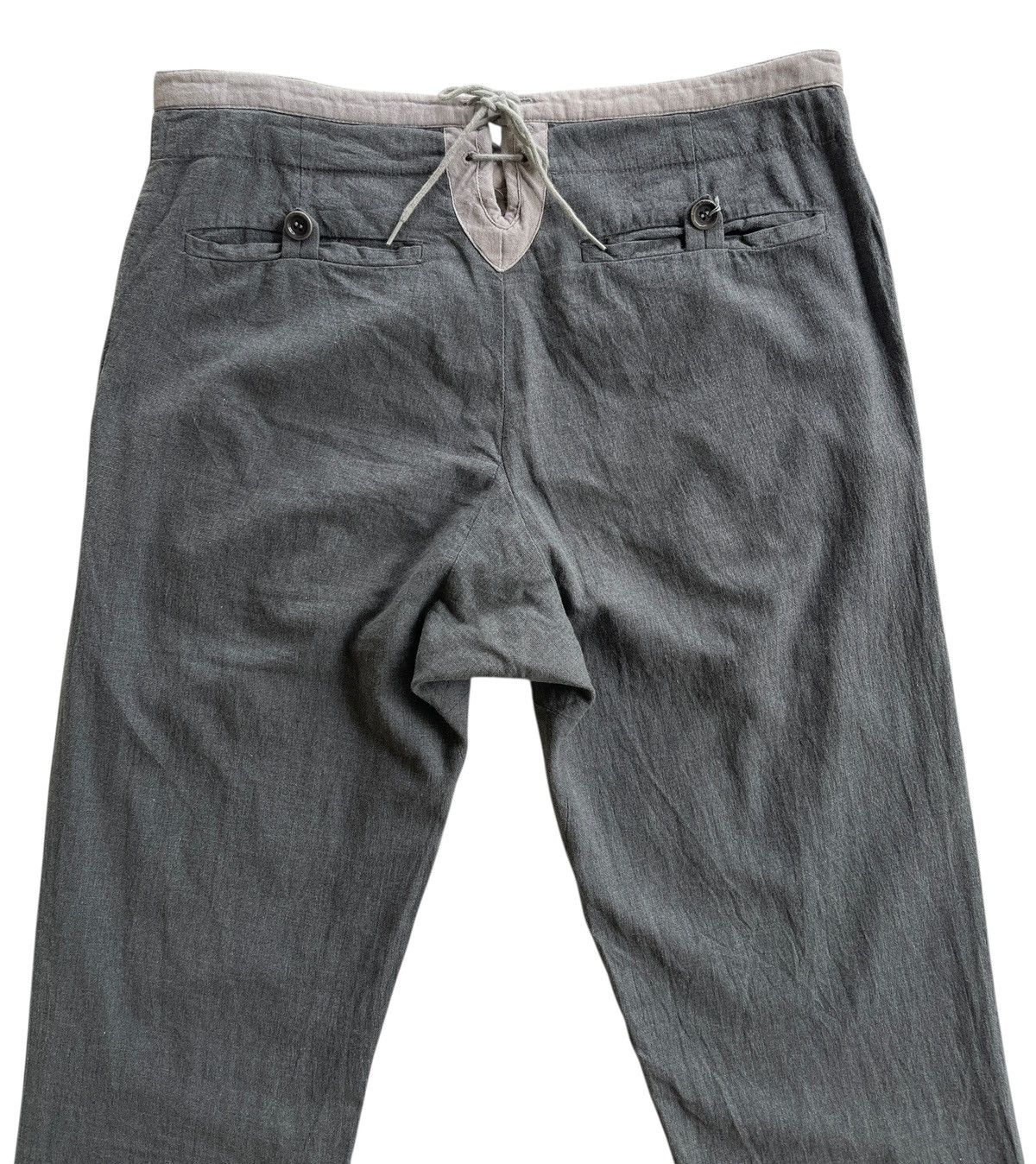 Carol Christian Poell CCP Spring02 PM1602WARP Grey Straight Pants Size US 29 - 4 Thumbnail