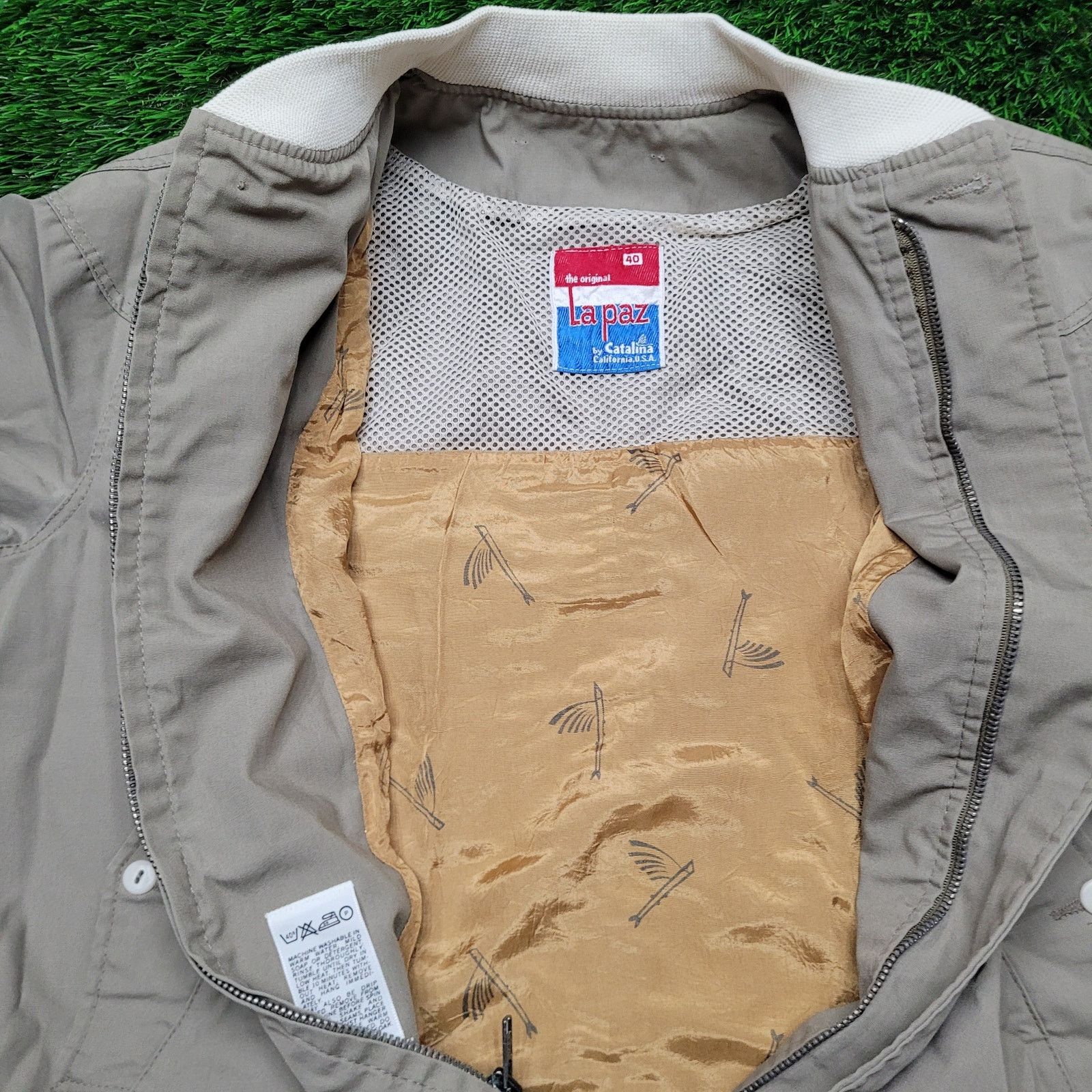 Catalina VTG 80s Lapaz by Catalina Bomber Jacket Mens L Boxy Fit USA Size US L / EU 52-54 / 3 - 3 Thumbnail