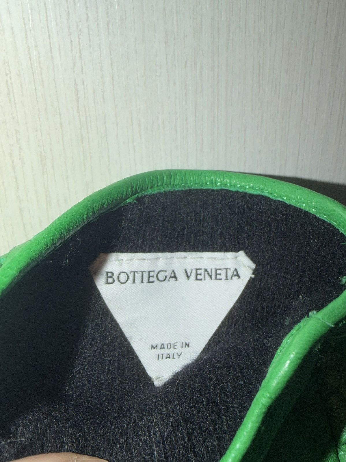 Bottega Veneta Bottega Veneta intrecciato Leather Gloves in Green Size:9.5 Size ONE SIZE - 8 Thumbnail