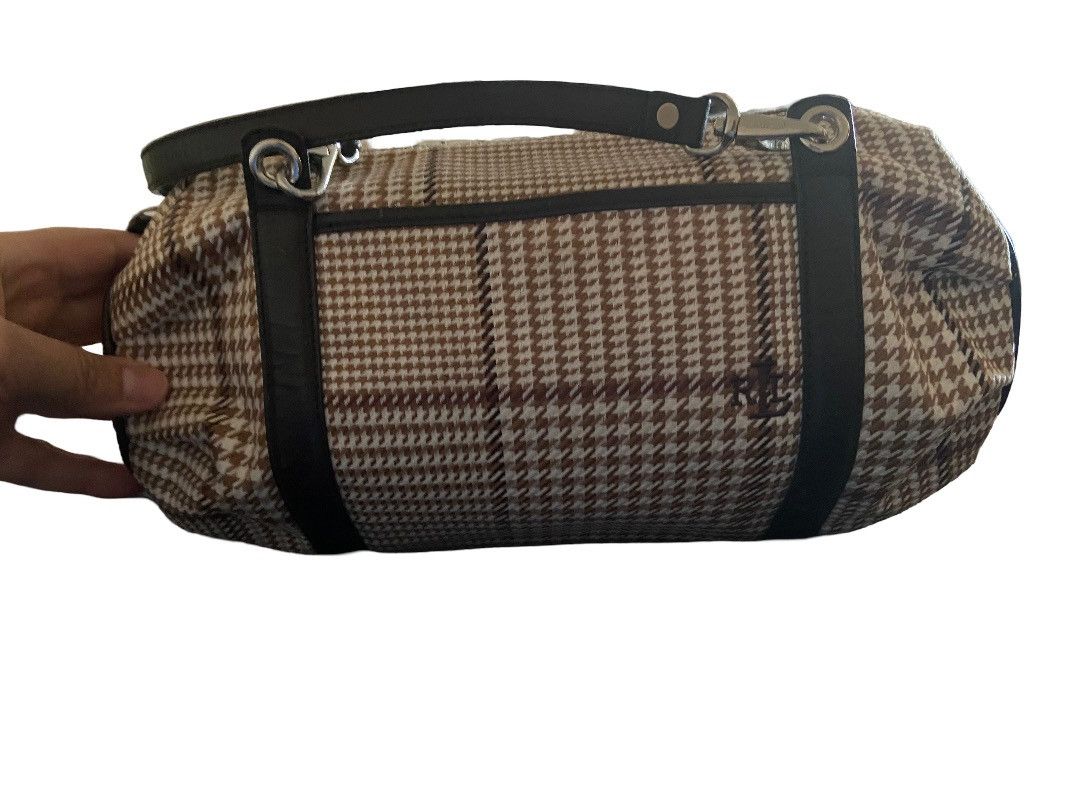Other × Ralph Lauren Must-Have Lauren Ralph Lauren Houndstooth Plaid Bucket Tote Size ONE SIZE - 3 Thumbnail