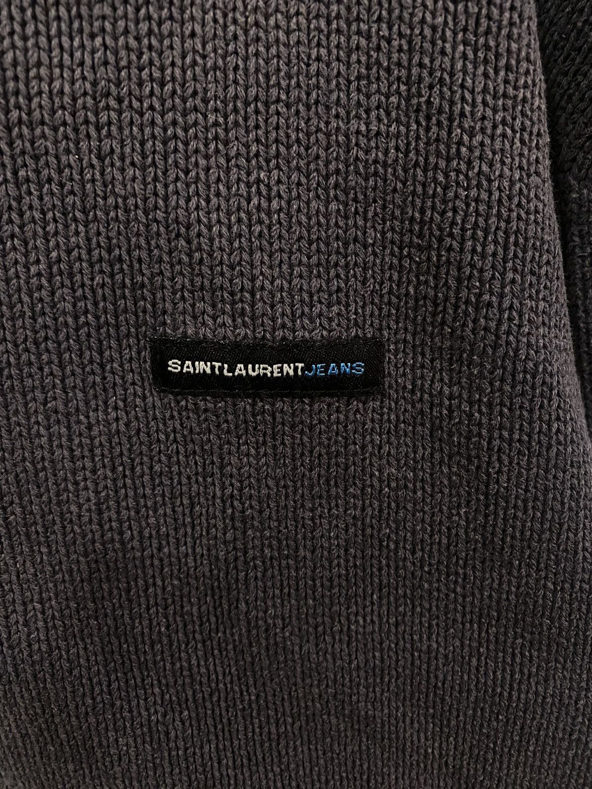 Yves Saint Laurent Grey YSL Sweater Knit Saint Laurent Jeans Size S / US 4 / IT 40 - 2 Thumbnail