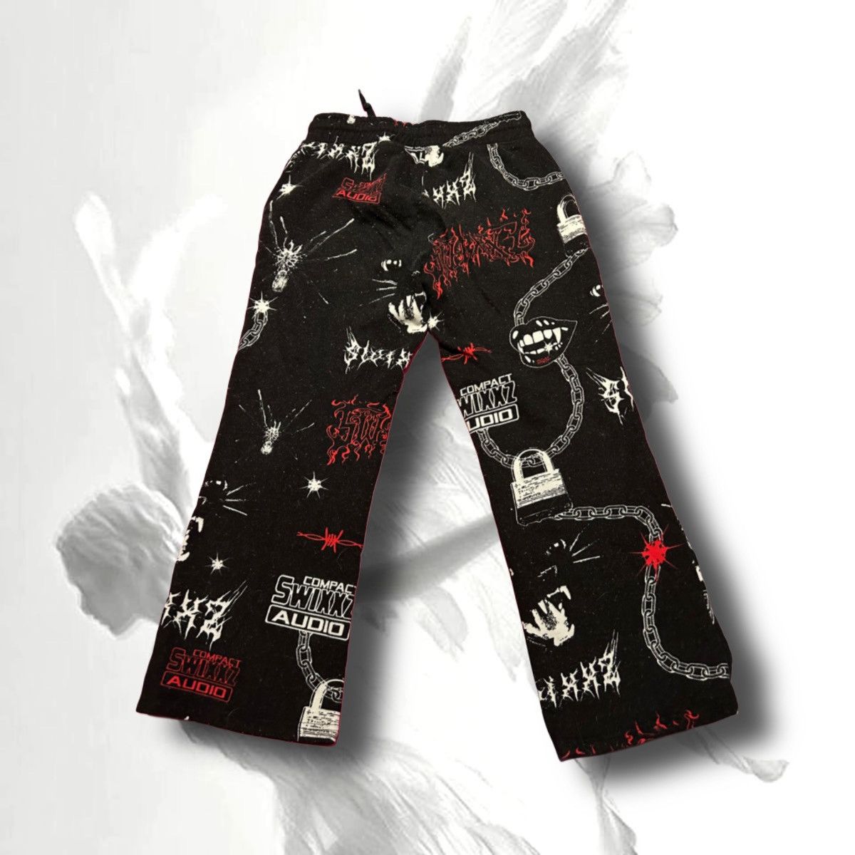 Vintage × Zumiez SWIXXZ BLACK AUDIO COTTON PANTS Y2K Size US 30 / EU 46 - 2 Thumbnail