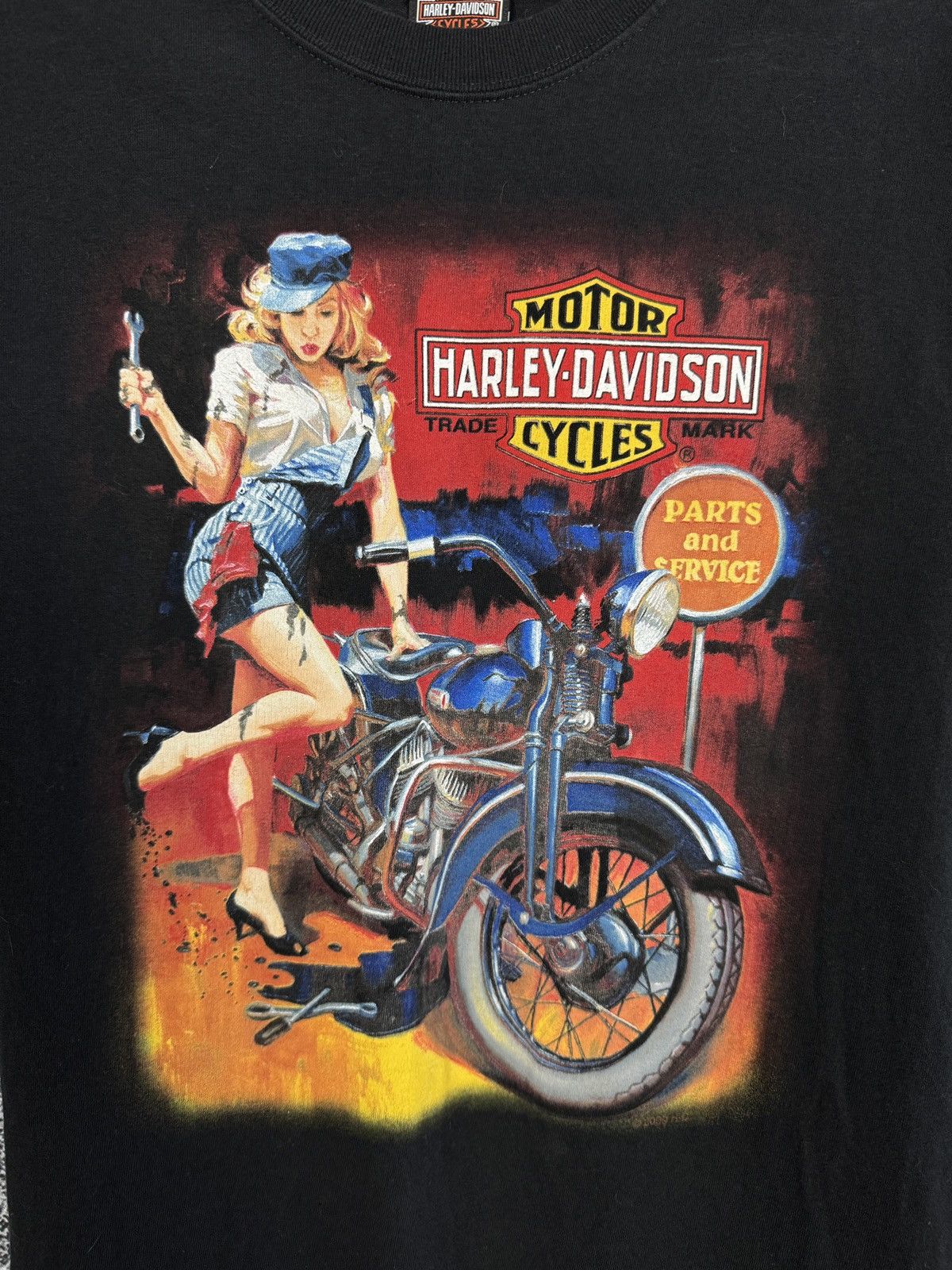 Harley Davidson Harley Davidson Motorcycle T-Shirt Norwich England Girl USA Size US M / EU 48-50 / 2 - 7 Thumbnail