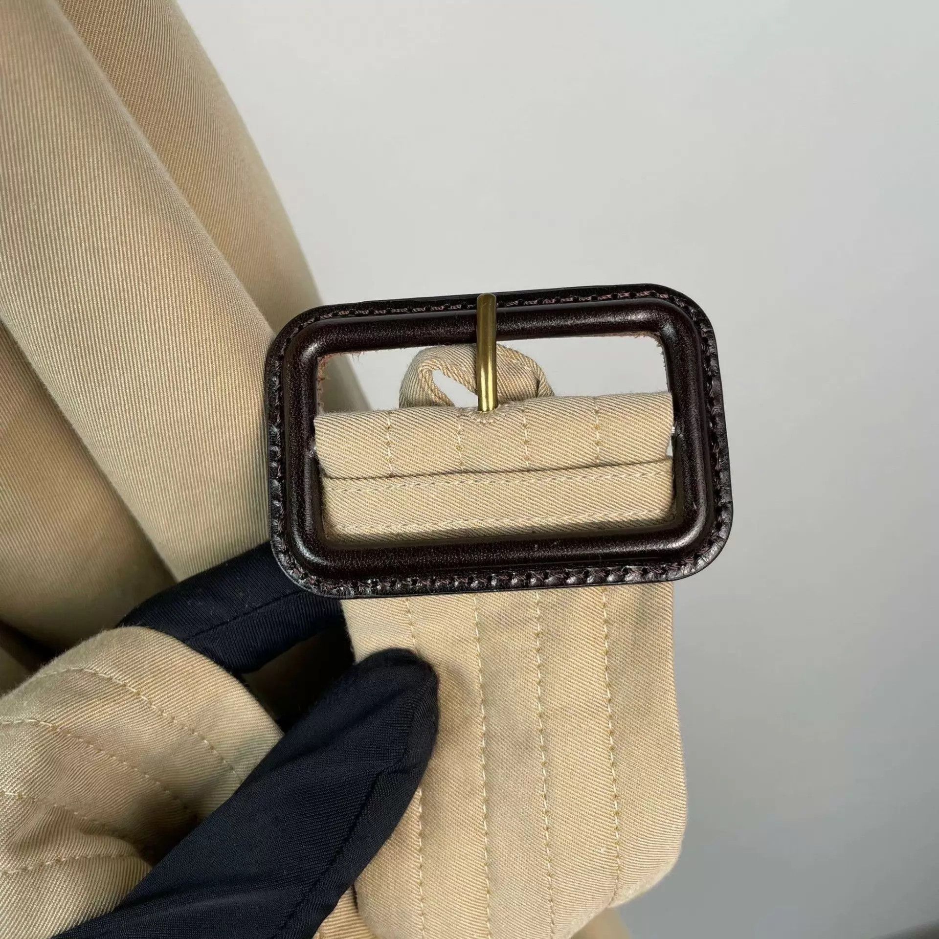 Burberry Burberry 34 Khaki Cotton Trench Coat 95 New Size XXS / US 00 / IT 34 - 4 Thumbnail