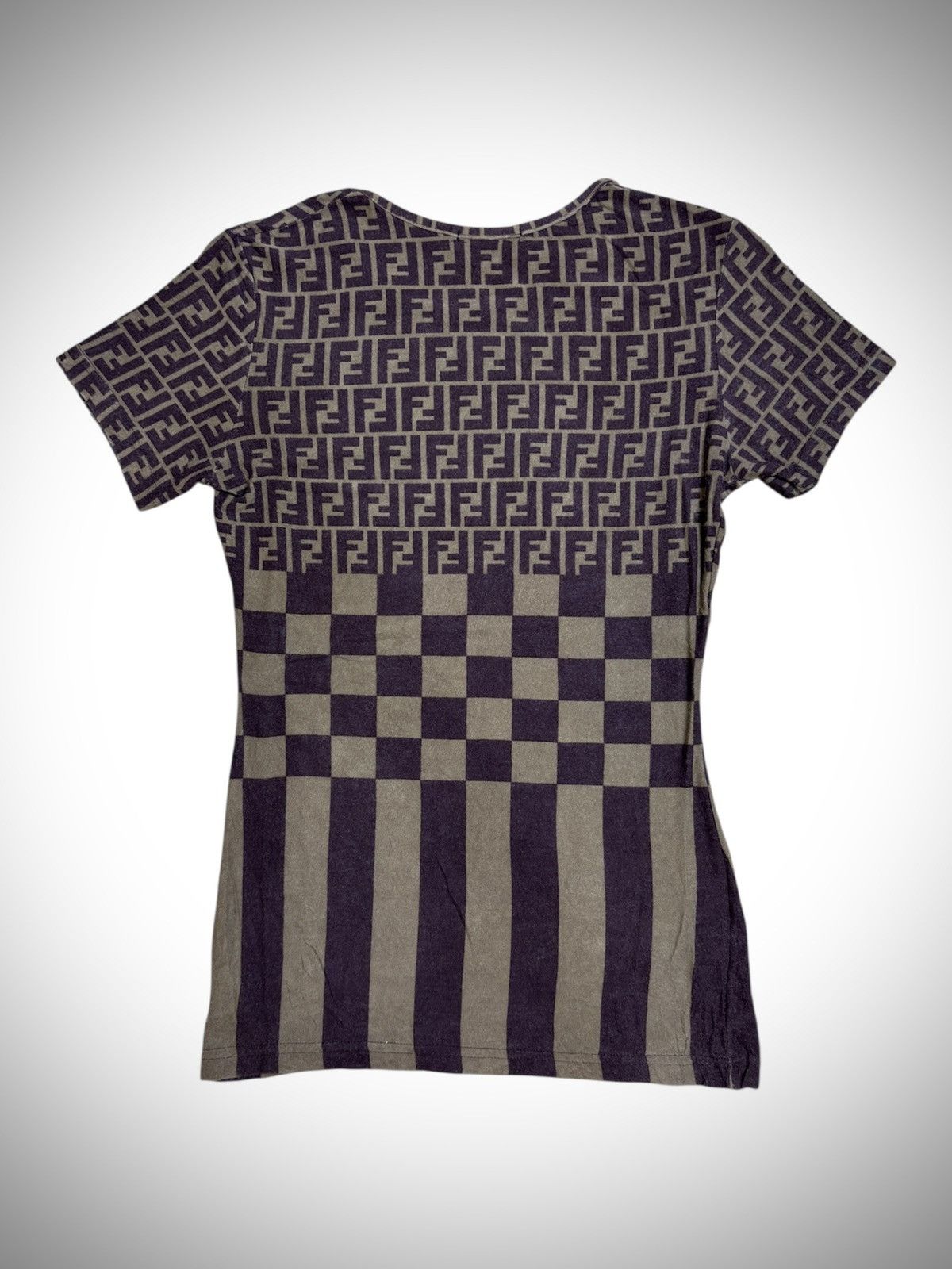 Fendi Fendi Zucca Monogram T-Shirts Size S / US 4 / IT 40 - 3 Thumbnail