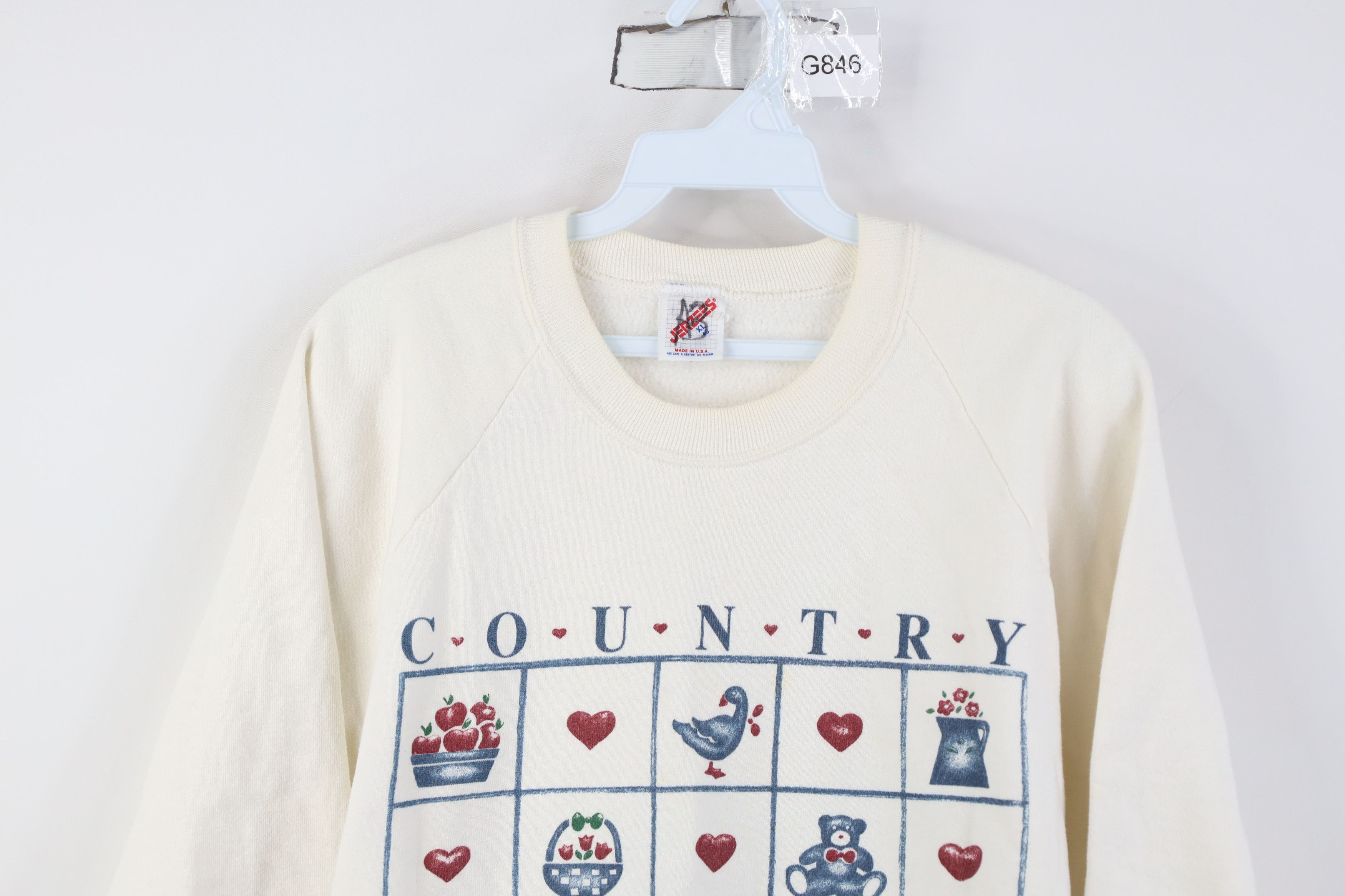 Vintage Vintage 90s Streetwear Cupboard Cat Farm Sweatshirt USA Size XL / US 12-14 / IT 48-50 - 2 Thumbnail