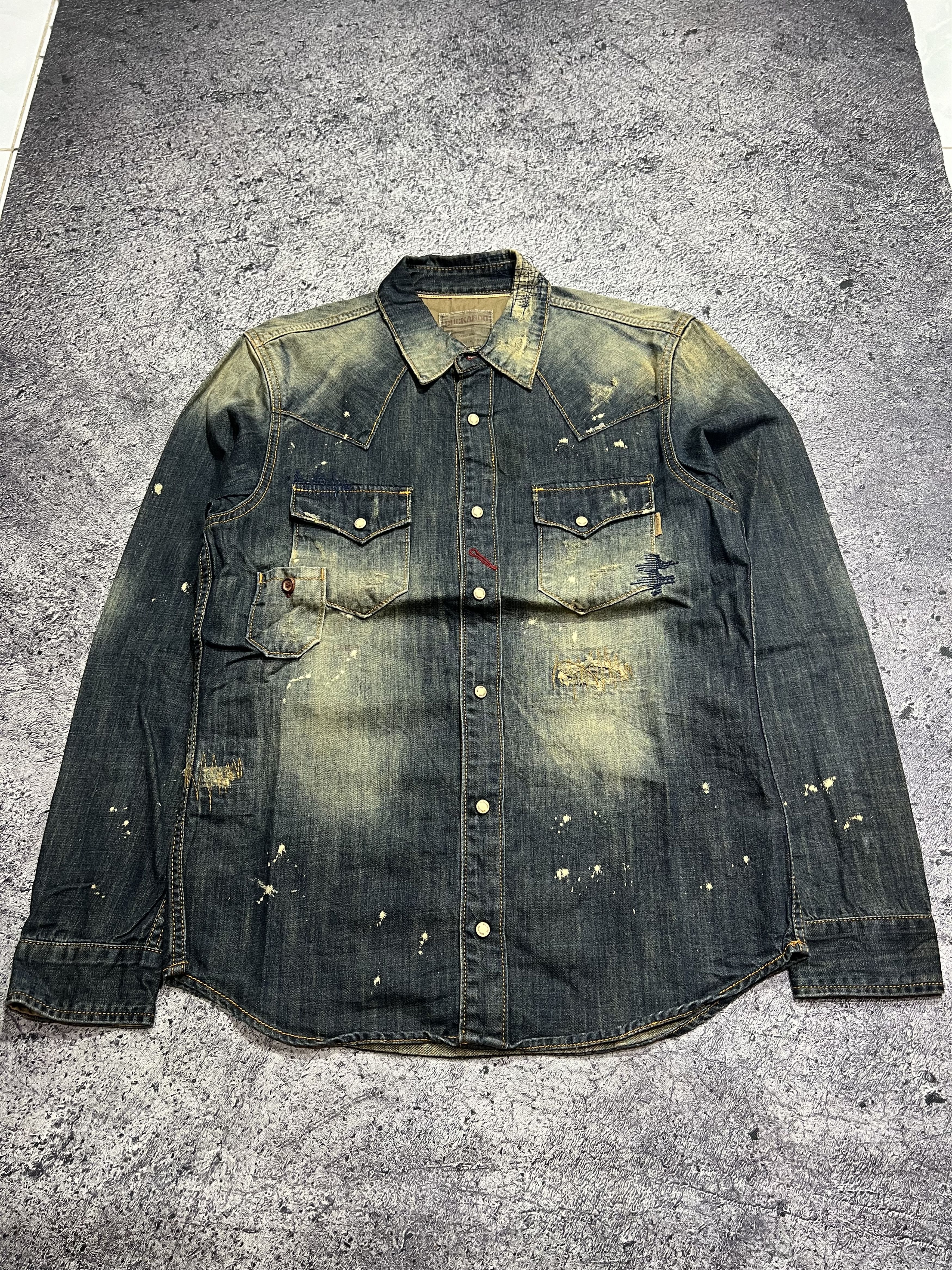 Japanese Brand 2000s Archival Buckaroo Hysteric Mudwash Shirt y2k Lgb Ifsix Size US M / EU 48-50 / 2 - 1 Thumbnail