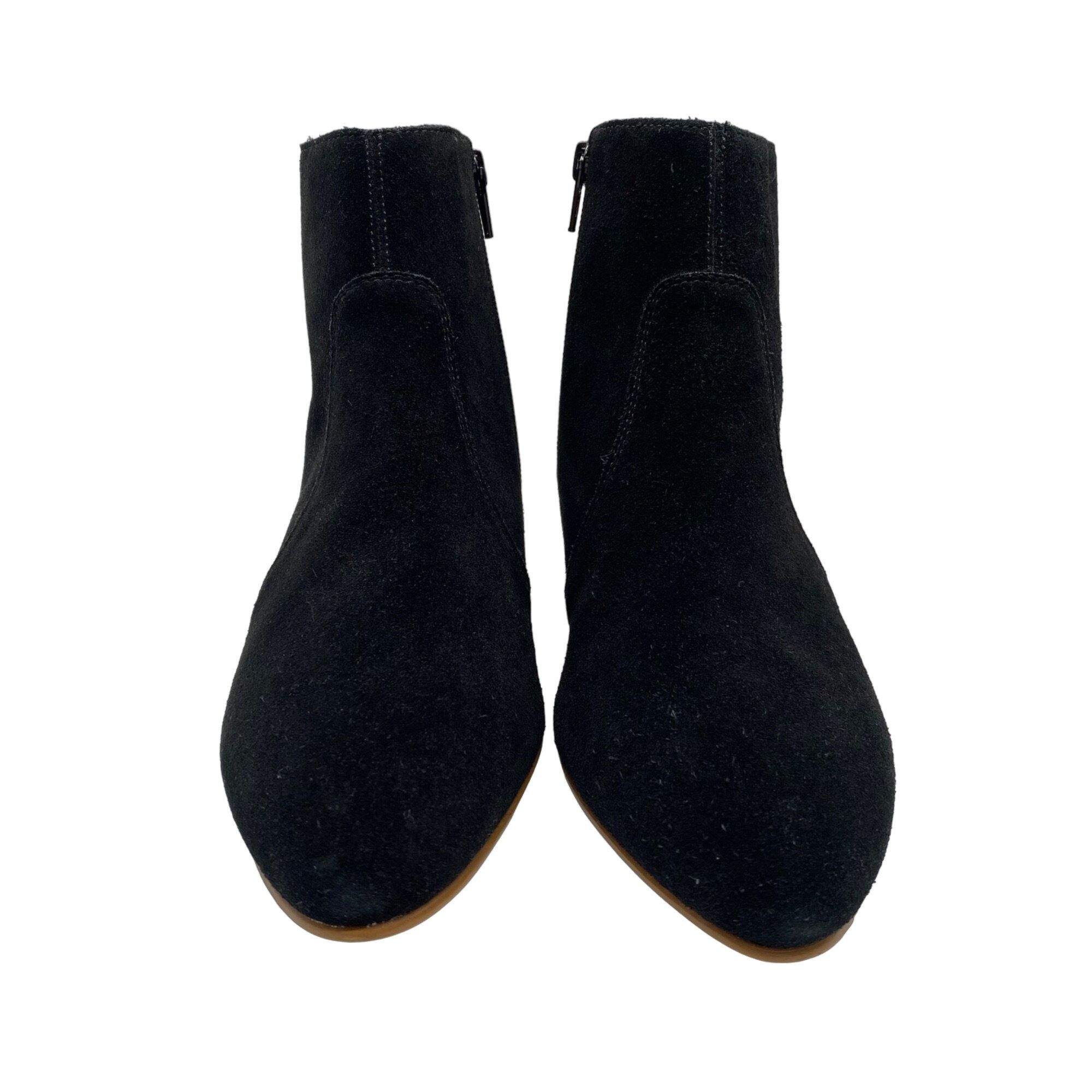 Soludos Soludos Lola Black Suede Leather Almond Toe Ankle Booties Wo Size US 8 / IT 38 - 3 Thumbnail