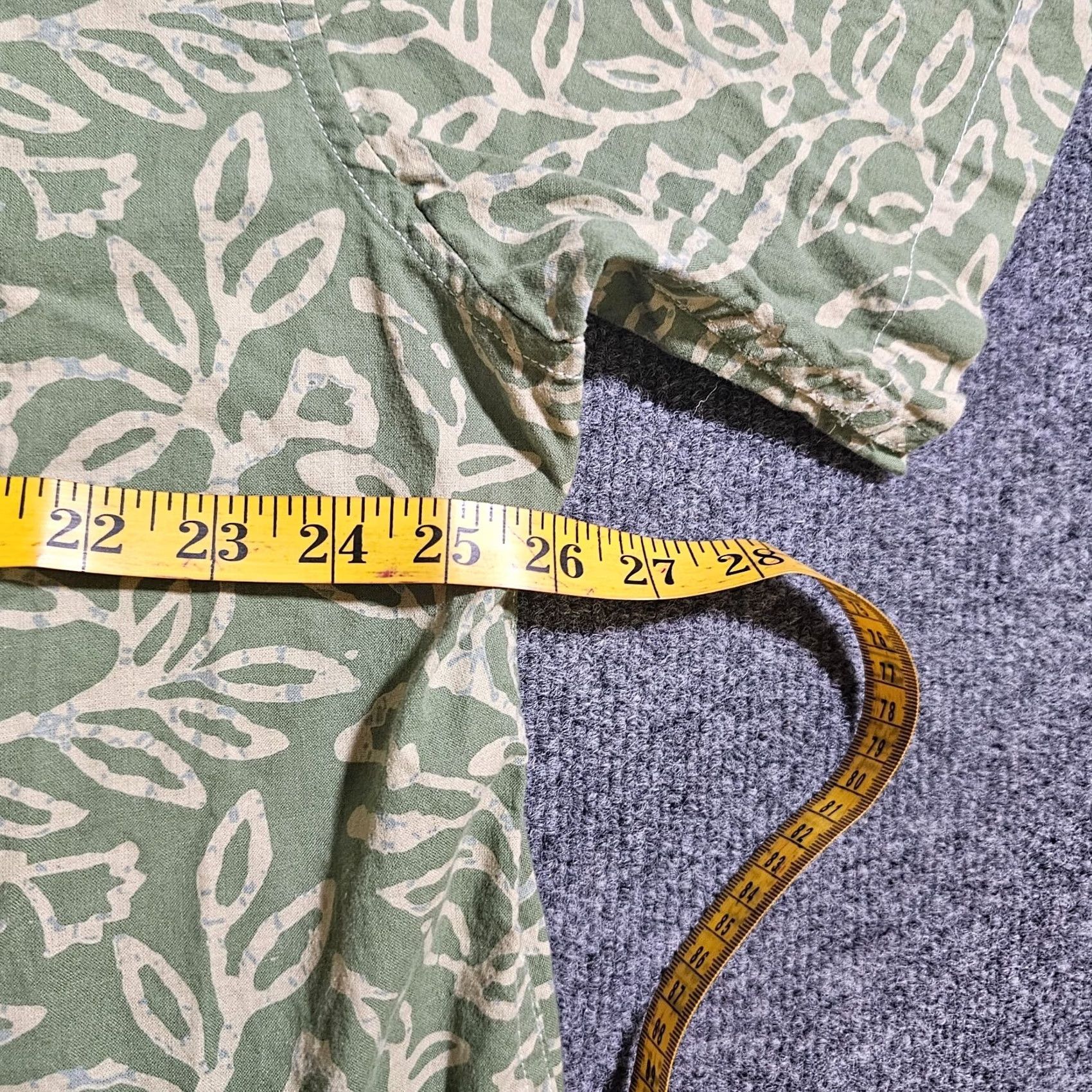 Orvis Orvis Shirt Mens XL Green Linen Short Sleeve Button-Up Beach Classic Casual Size US XL / EU 56 / 4 - 6 Thumbnail