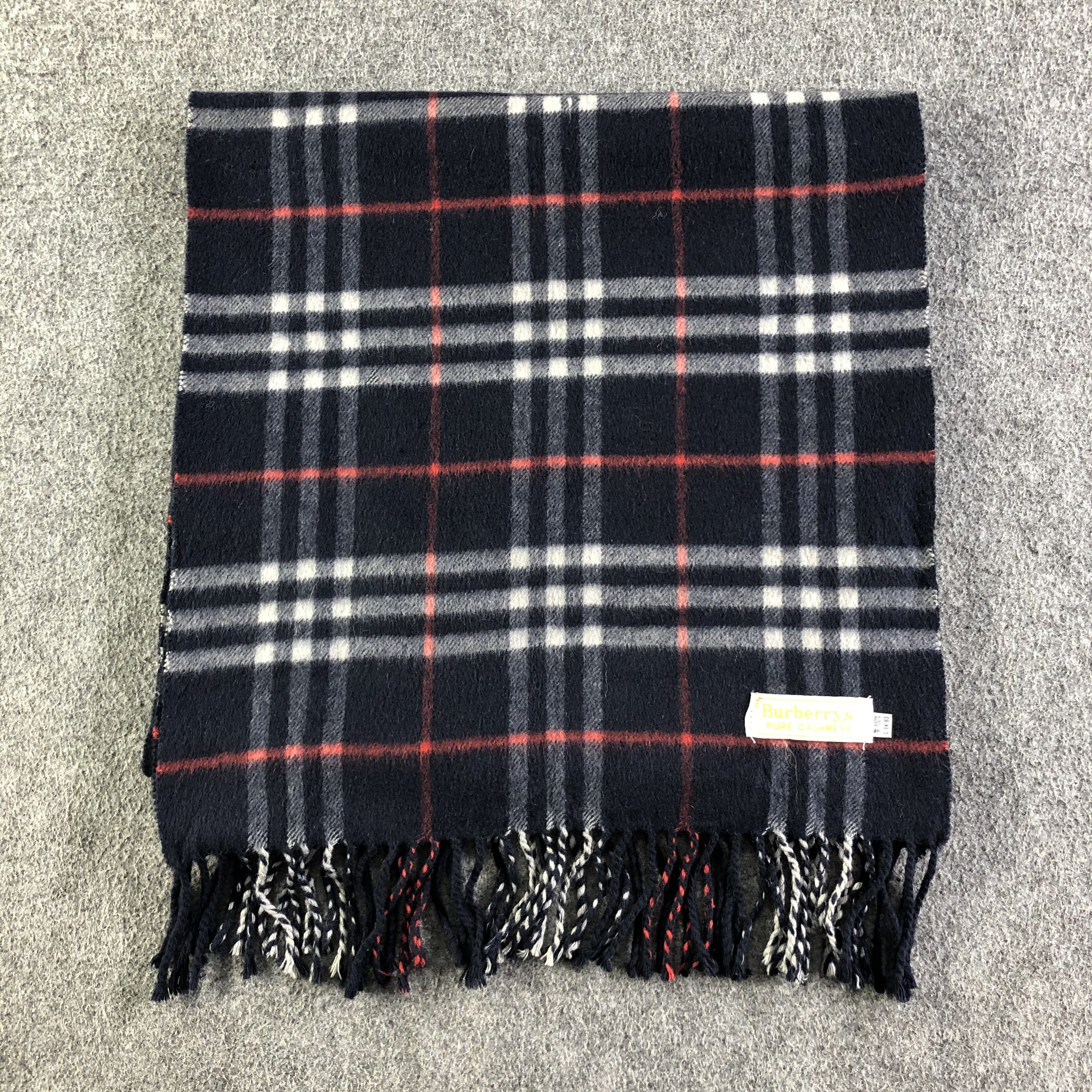Burberry Burberry Pure Cashmere Scarf / Muffler / Neckwear P133 Size ONE SIZE - 3 Thumbnail