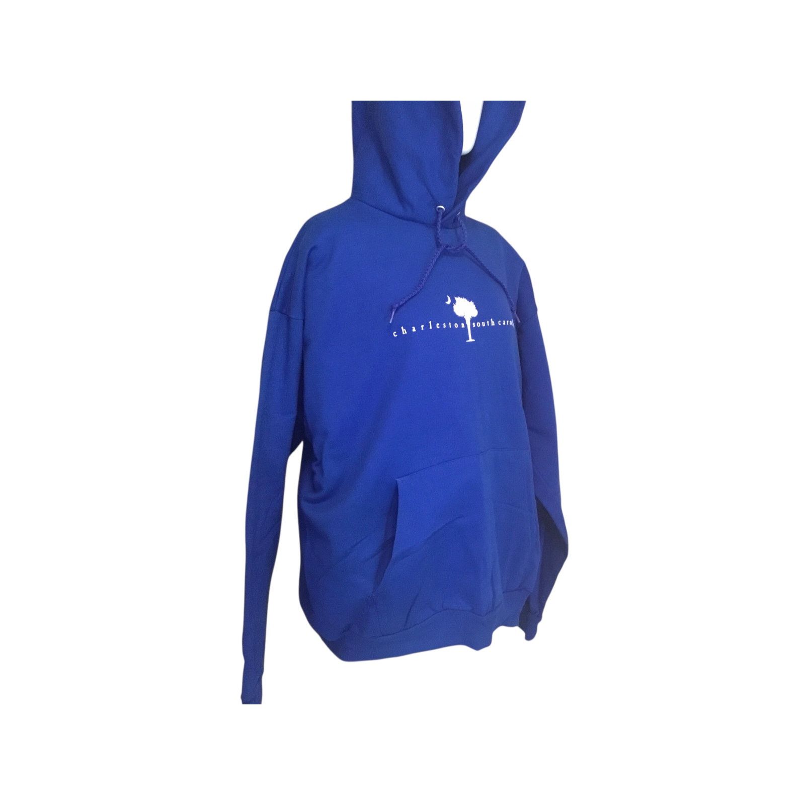 Hanes Charleston South Carolina Hoodie Size Large Blue Handwarmer Size L / US 10 / IT 46 - 2 Thumbnail