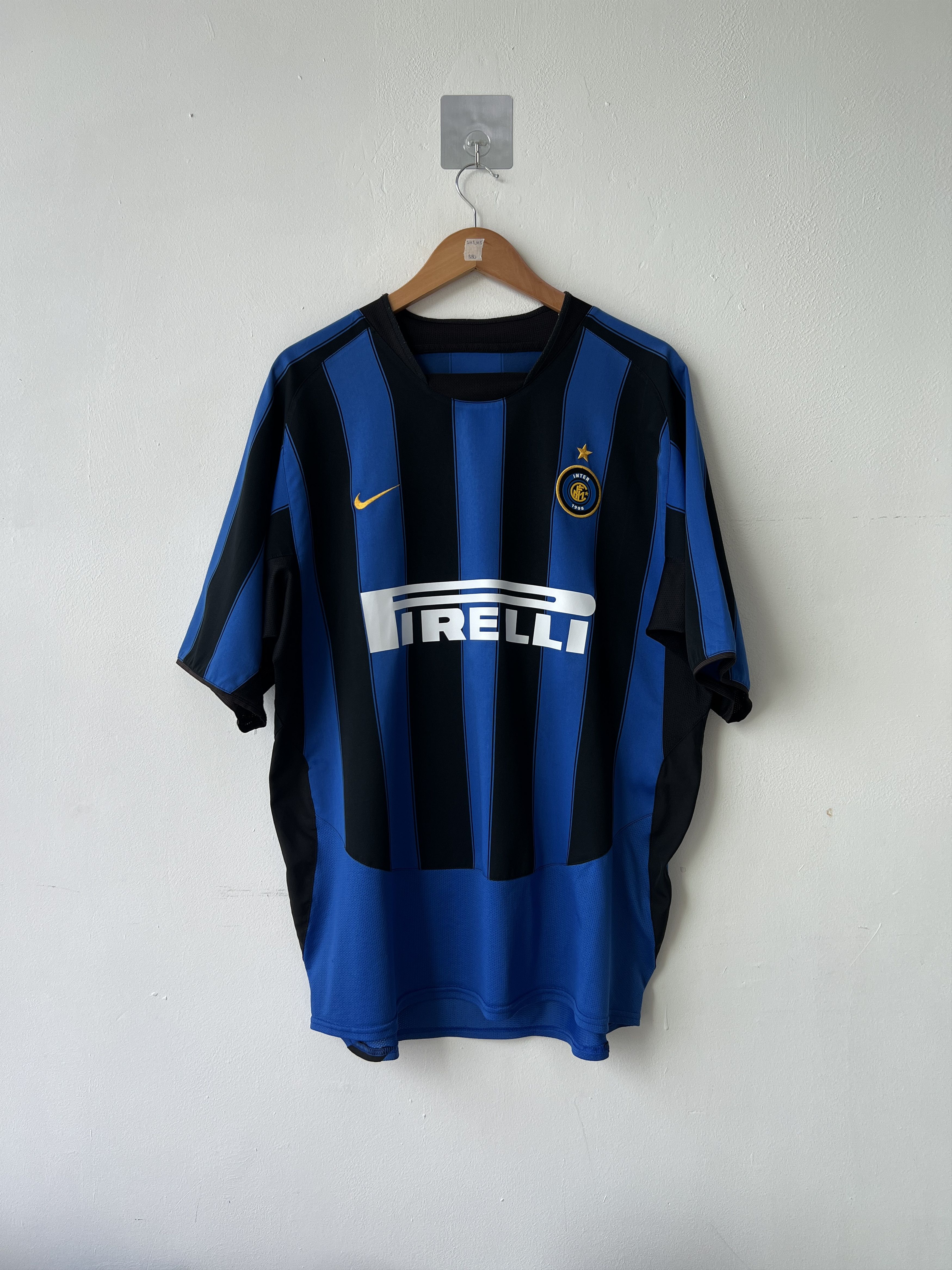 Nike (XL) Inter Milan 2003-04 Home Kit Adriano #10 Size US XL / EU 56 / 4 - 2 Thumbnail