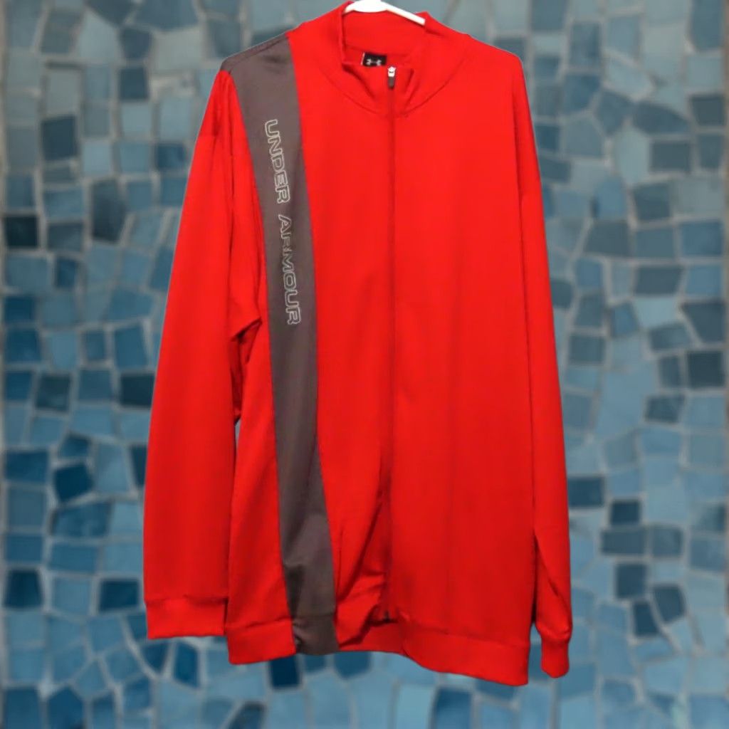 Under Armour Under Armour Jacket Mens XL Red Full Zip Warmup Long Wool? Size US XL / EU 56 / 4 - 1 Thumbnail