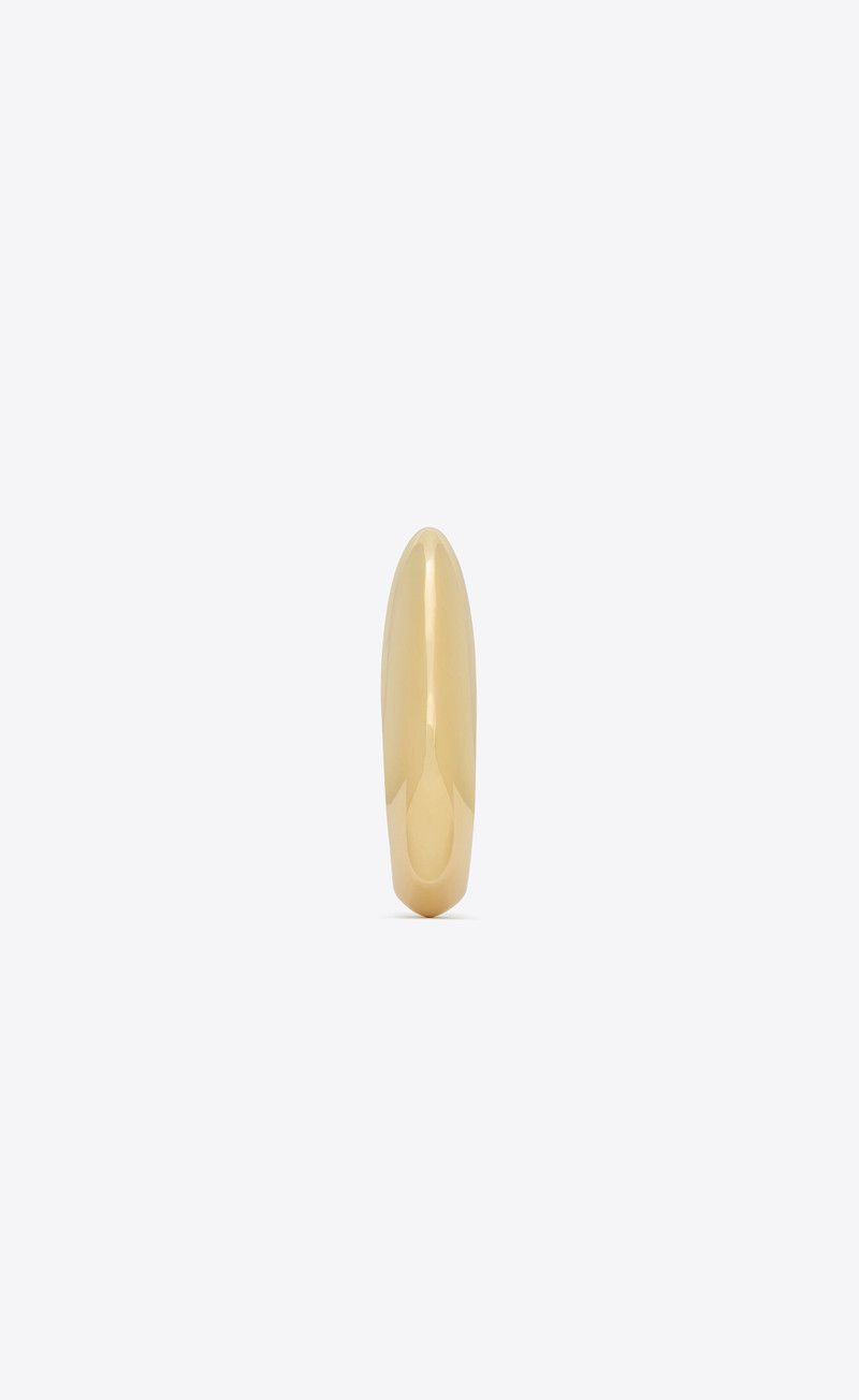 Saint Laurent Paris o1bcso1str0226 Size:S/Bumpy Cuff In Metal in Golden Size ONE SIZE - 2 Thumbnail