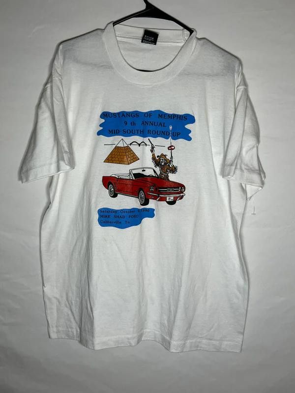 Other VTG Ford Mustangs of Memphis T-shirt 1990 Round-Up Tee XL Size US XL / EU 56 / 4 - 1 Thumbnail