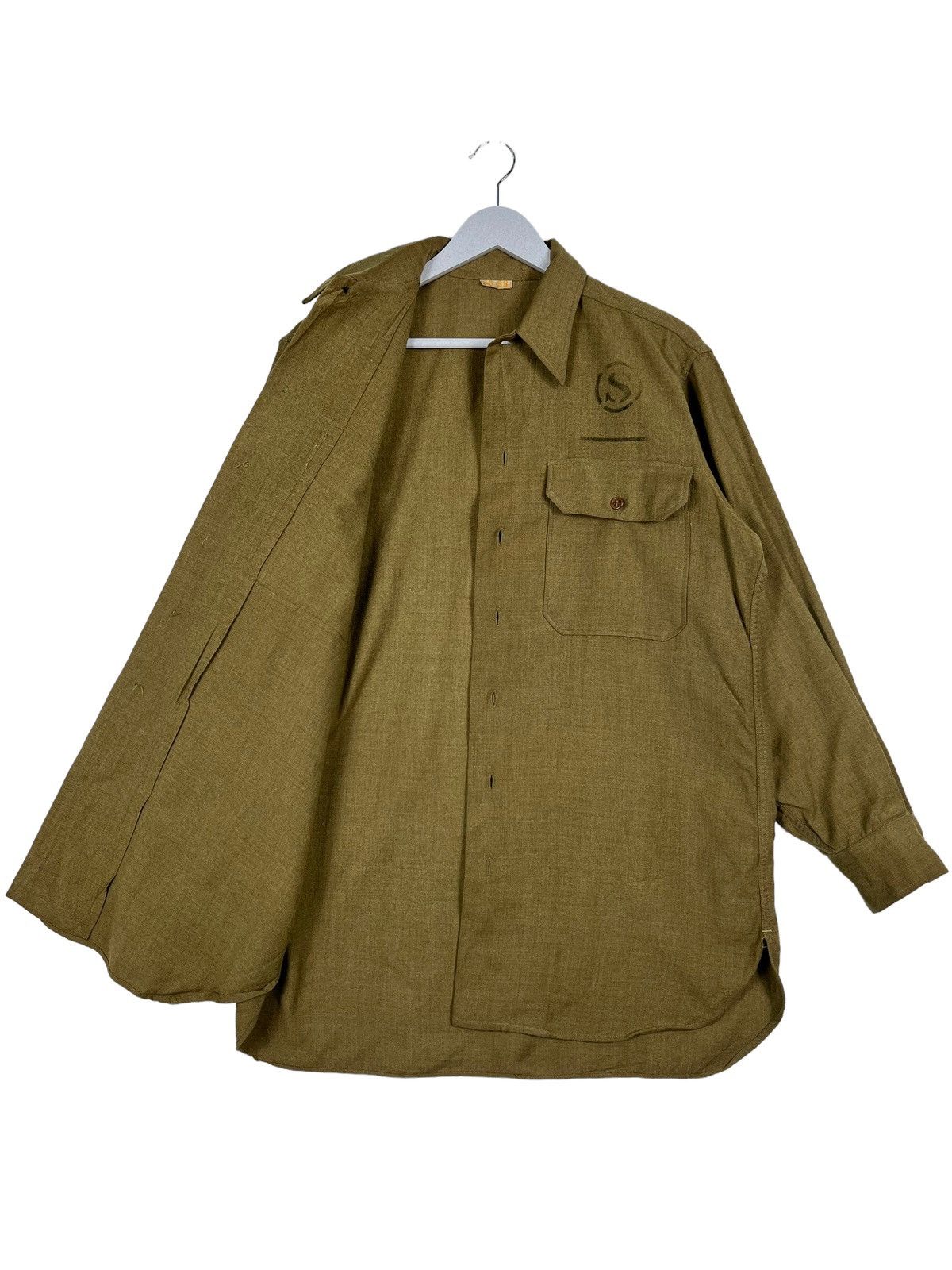 Vintage 🔥 RARE VINTAGE WWll WOOL SHIRT Size US M / EU 48-50 / 2 - 9 Thumbnail