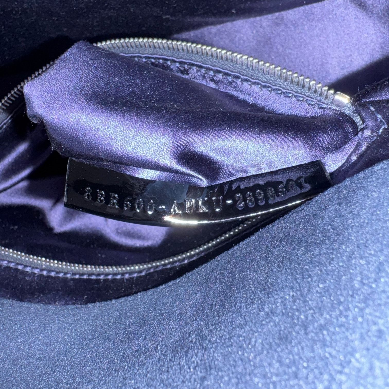 Fendi Fendi Midnight Velvet Crystal Embellished Baguette Size ONE SIZE - 12 Thumbnail