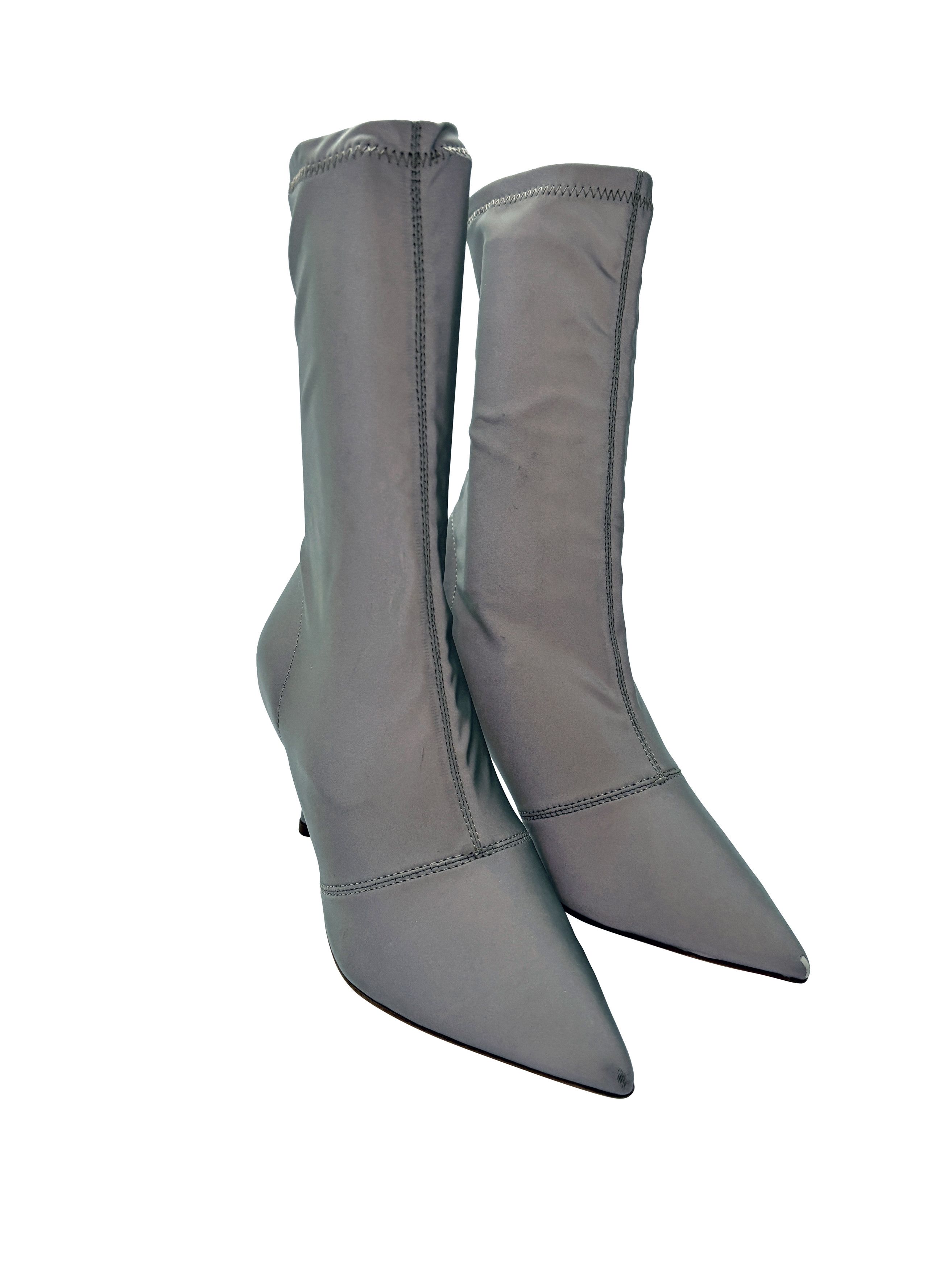 Yeezy ⚡️QUICK SALE⚡️Yeezy Season 7 Grey Ankle Sock Boots Size US 4 / IT 34 - 1 Thumbnail