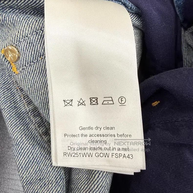 Louis Vuitton Louis Vuitton Wash Blue Straight Leg Jeans Size US 36 / EU 52 - 3 Thumbnail