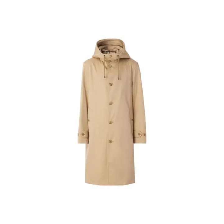 Burberry Burberry Hooded Lightweight Mid-Length Coat Size US L / EU 52-54 / 3 - 1 Thumbnail