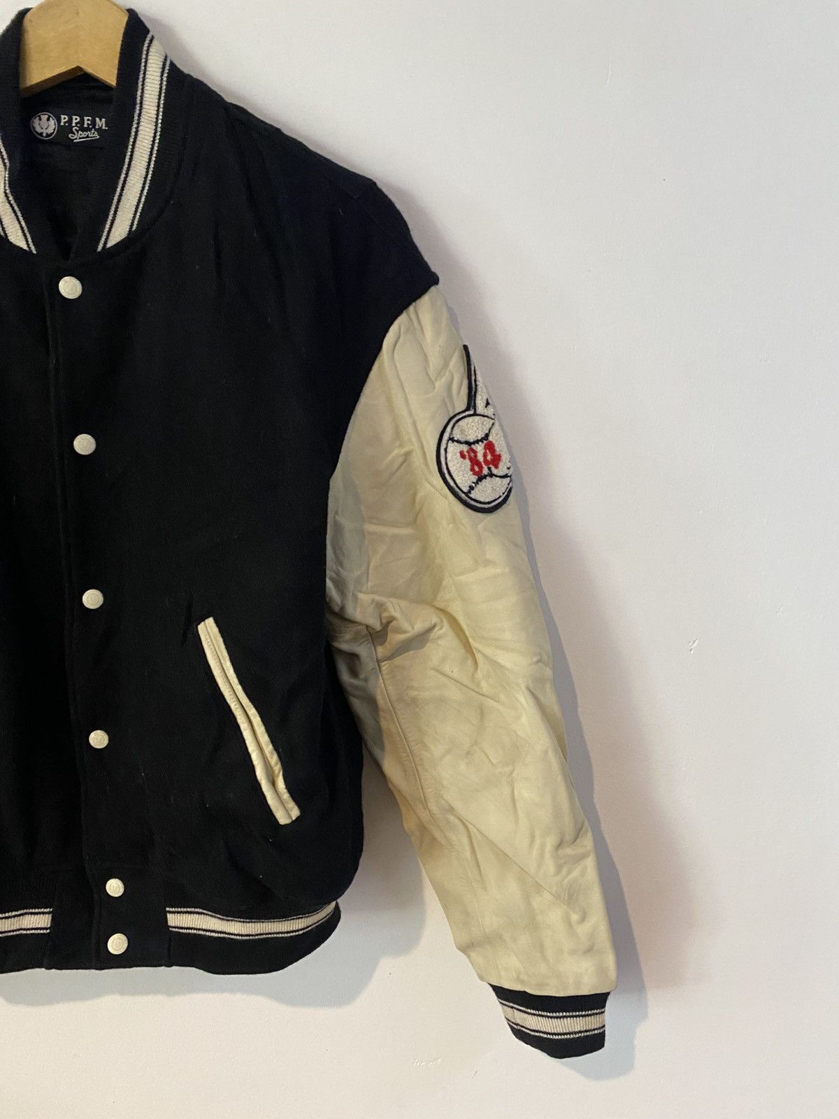 PPFM PPFM Varsity jacket Embroidery SpellOut Leather Size US M / EU 48-50 / 2 - 7 Thumbnail