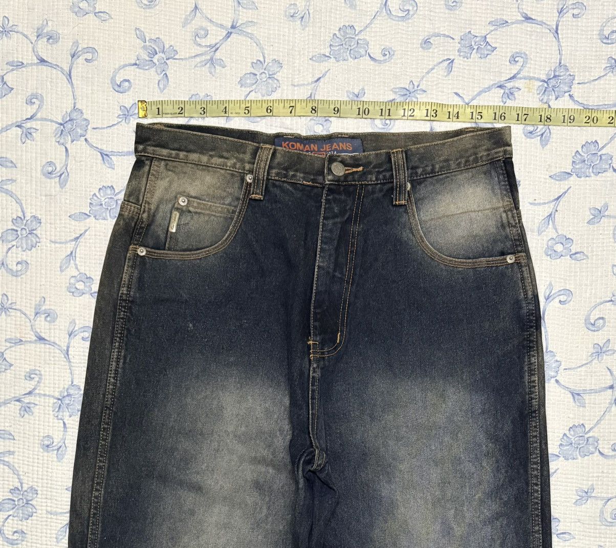 Koman Koman Jeans Straight Cut Jeans Streetwear Denim Size US 33 - 3 Thumbnail