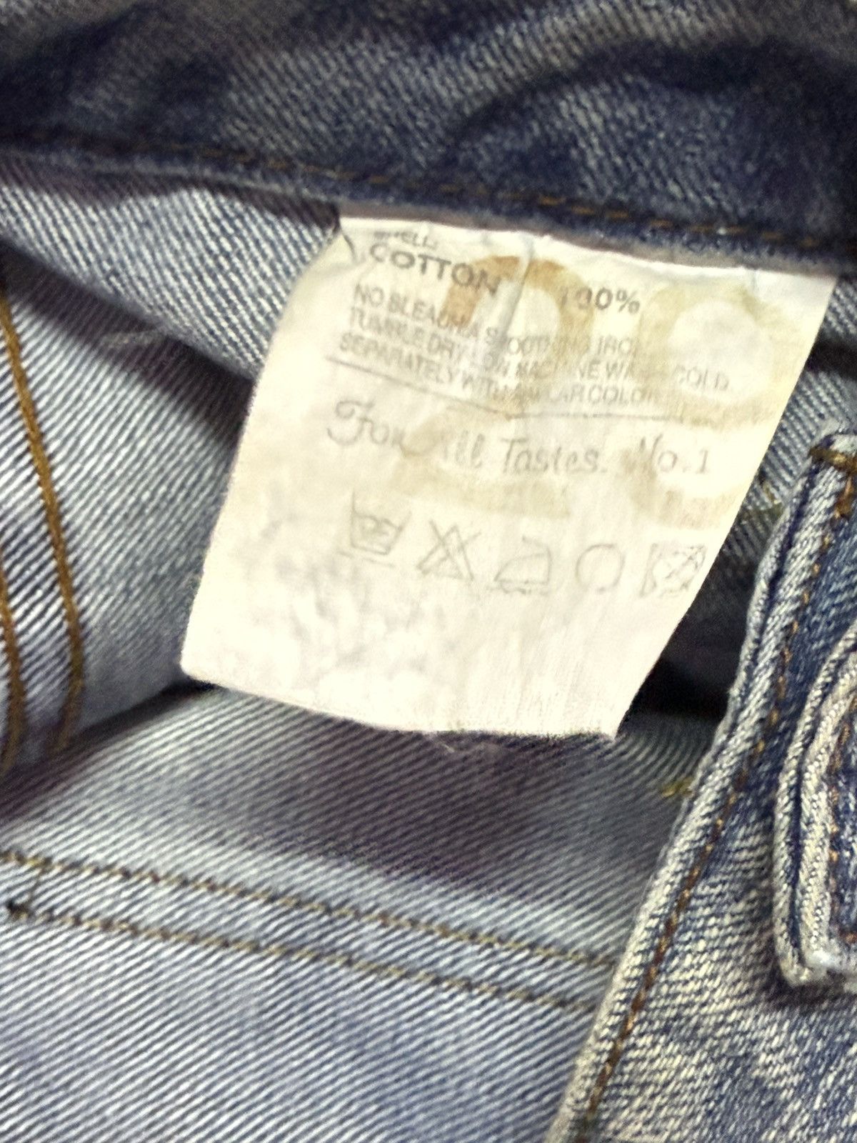 LOWBOX × Le Grande Bleu (L.G.B.) × Tete Homme Bbong San Japan Asymmetrical Cargo Pocket Flared Jeans Size US 30 / EU 46 - 22 Thumbnail