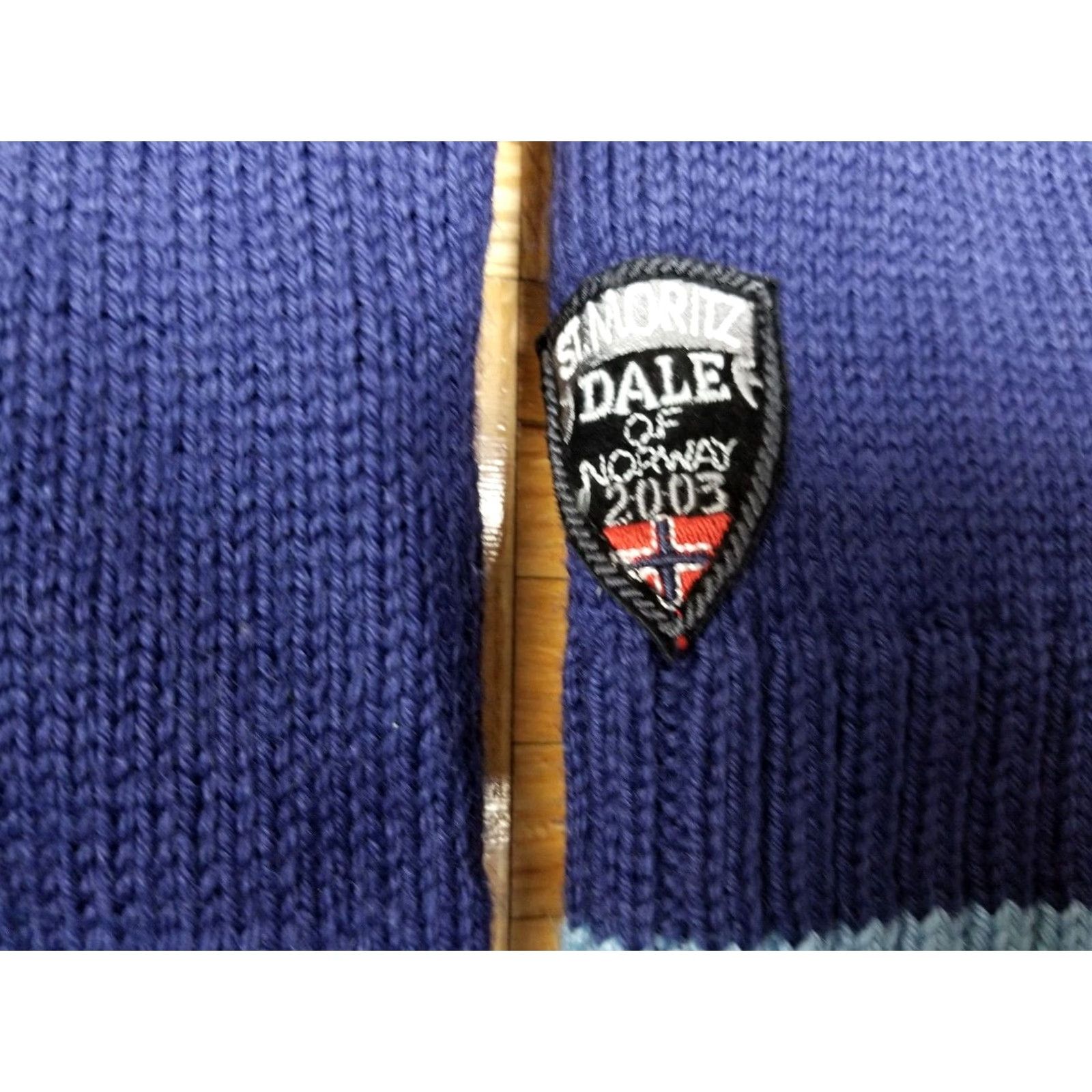 Dale Of Norway VINTAGE Y2K Dale of Norway Ski 100% Wool Half Zip Up DuPont Teflon Sweater SZ S Mens Blue Wool PullOver 21/21/19/24 Size US S / EU 44-46 / 1 - 6 Thumbnail