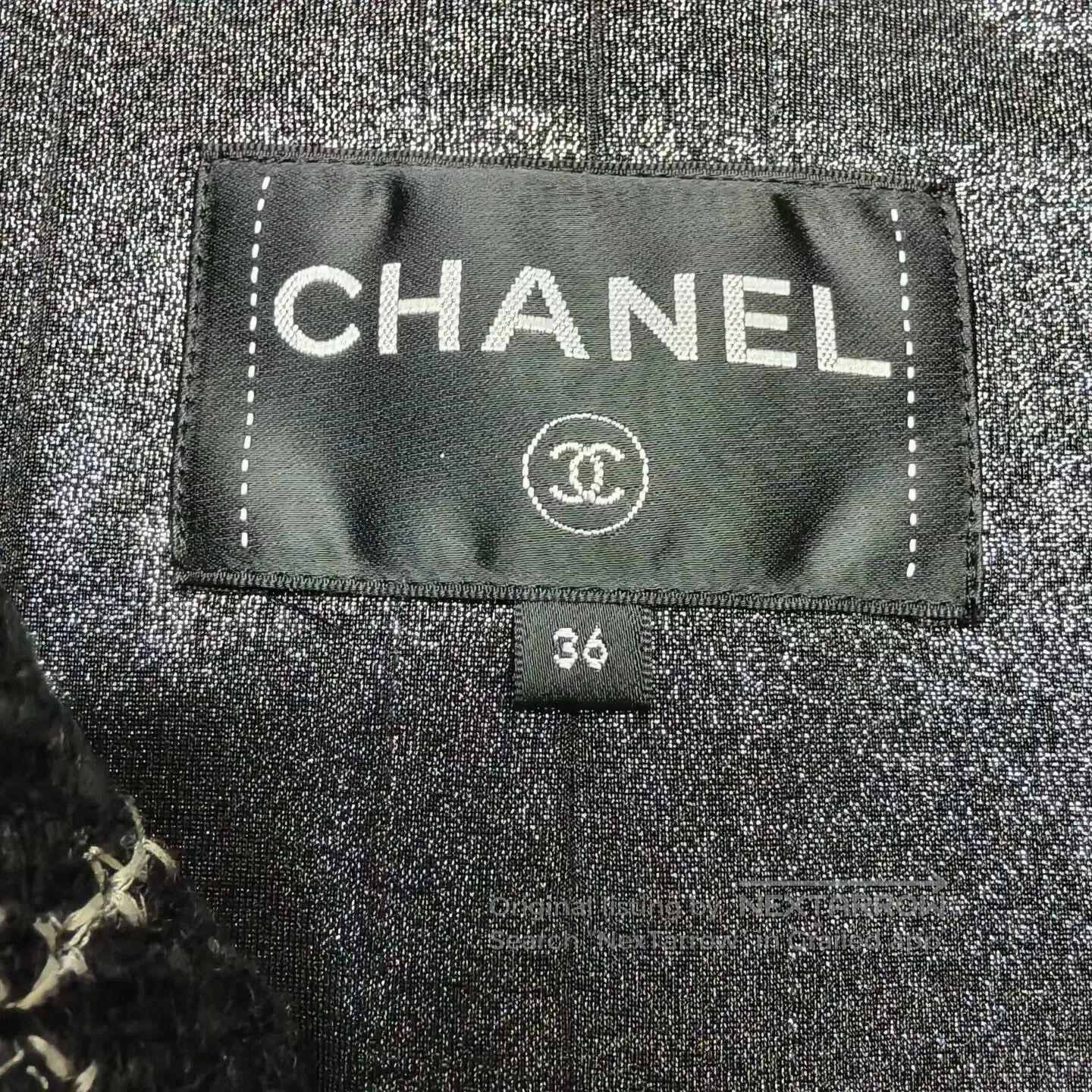 Chanel Chanel Black and White Checkered Tweed Long Coat| Size XS / US 0-2 / IT 36-38 - 3 Thumbnail