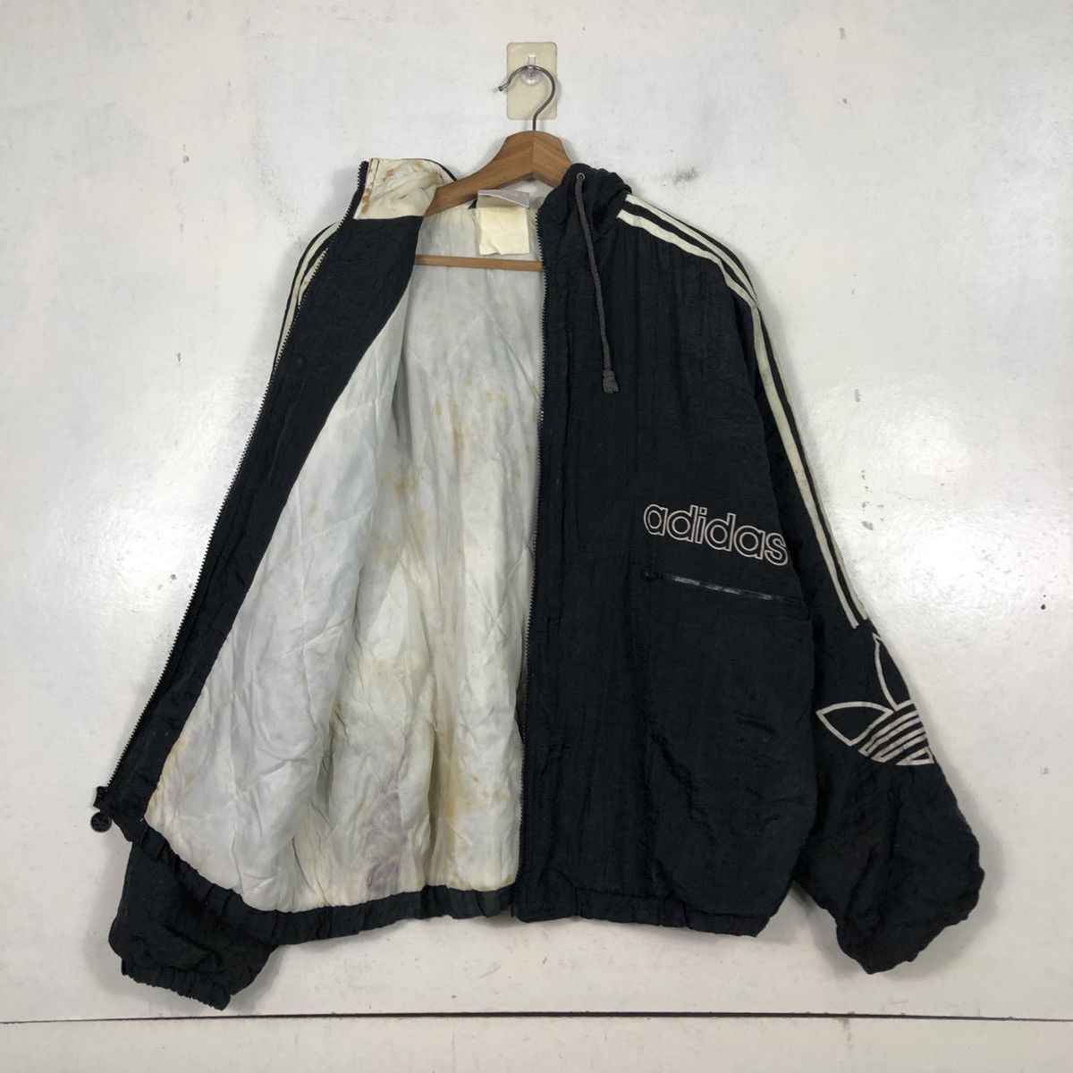 Adidas 📌Vintage Zipper Hoodie Jacket Adidas Big Logo Size US M / EU 48-50 / 2 - 14 Thumbnail