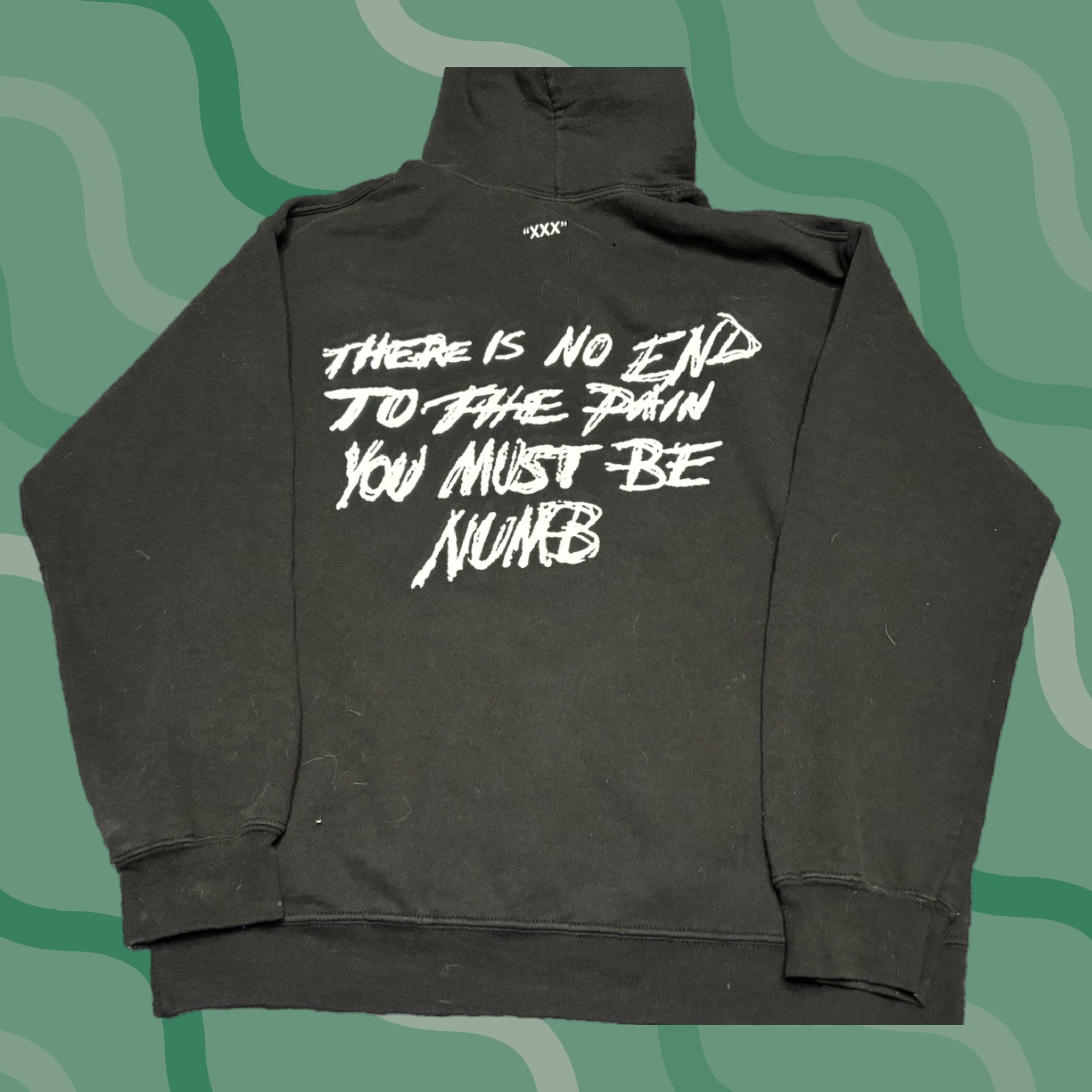 Vintage XXxxtentacion XXX rap Graphic Hoodie Sweatshirt Black M Mens Long Sleeve Pullover Hip Hop Music Brand XXX Size US M / EU 48-50 / 2 - 1 Thumbnail