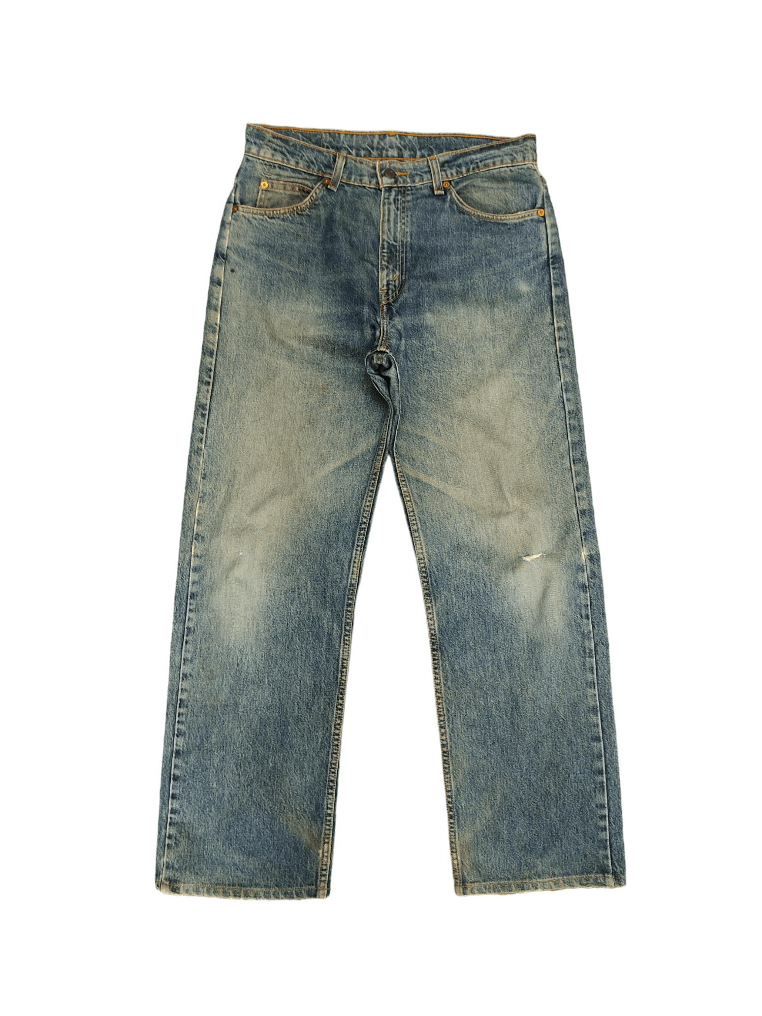 Levi's Vintage Levis 612 Orange Tab Distress Faded Wash Jeans Size US 33 - 1 Thumbnail