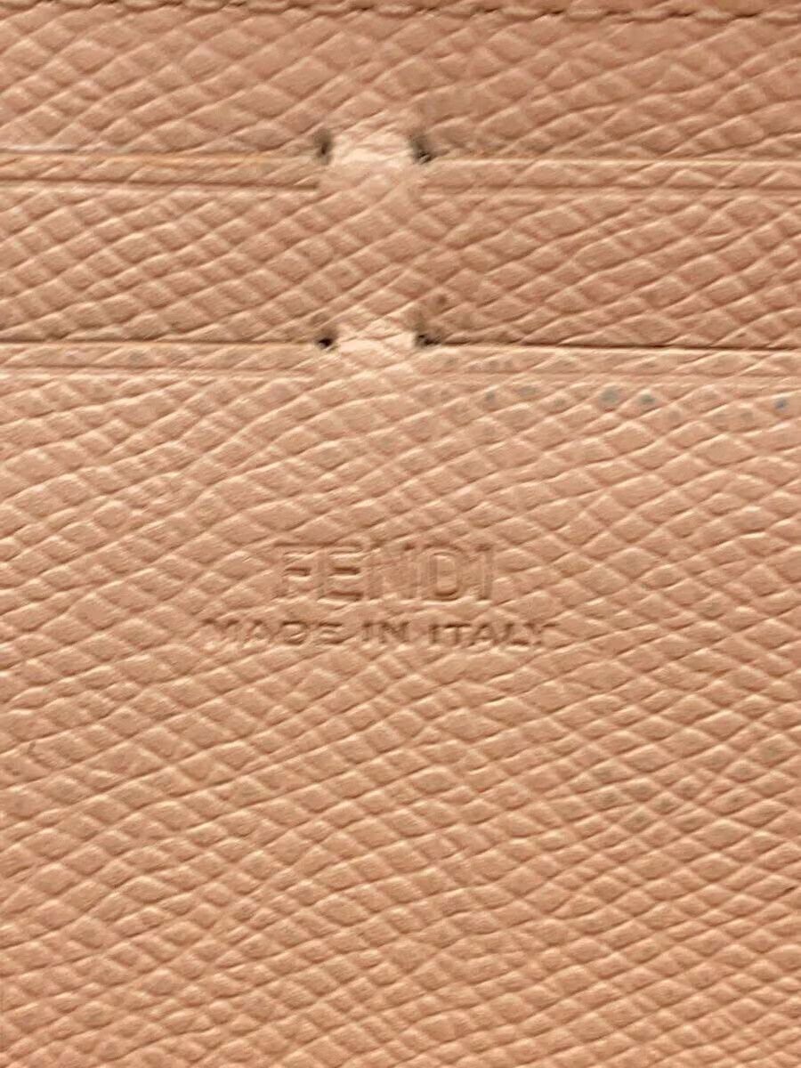 Fendi Fendi F Leather Long Wallet Pink Size ONE SIZE - 3 Thumbnail