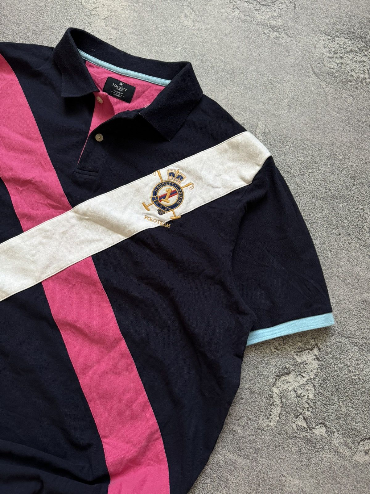 Hackett × Vintage Hackett XXL multicolour polo rugby tee T-shirt dress Size US XXL / EU 58 / 5 - 4 Thumbnail