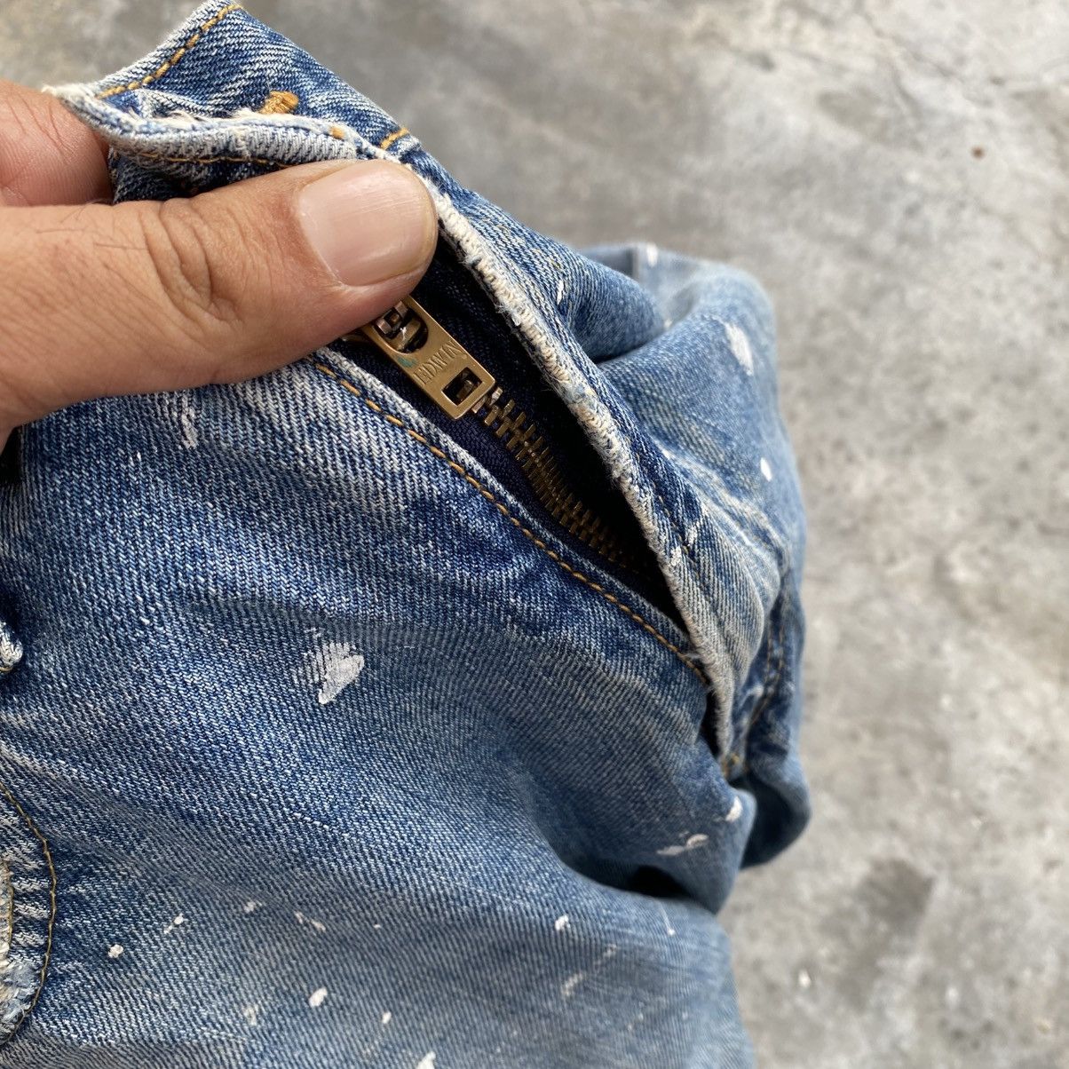 Vintage Vintage Y2K Edwin Selvedge Distressed w32 Size US 32 / EU 48 - 7 Thumbnail