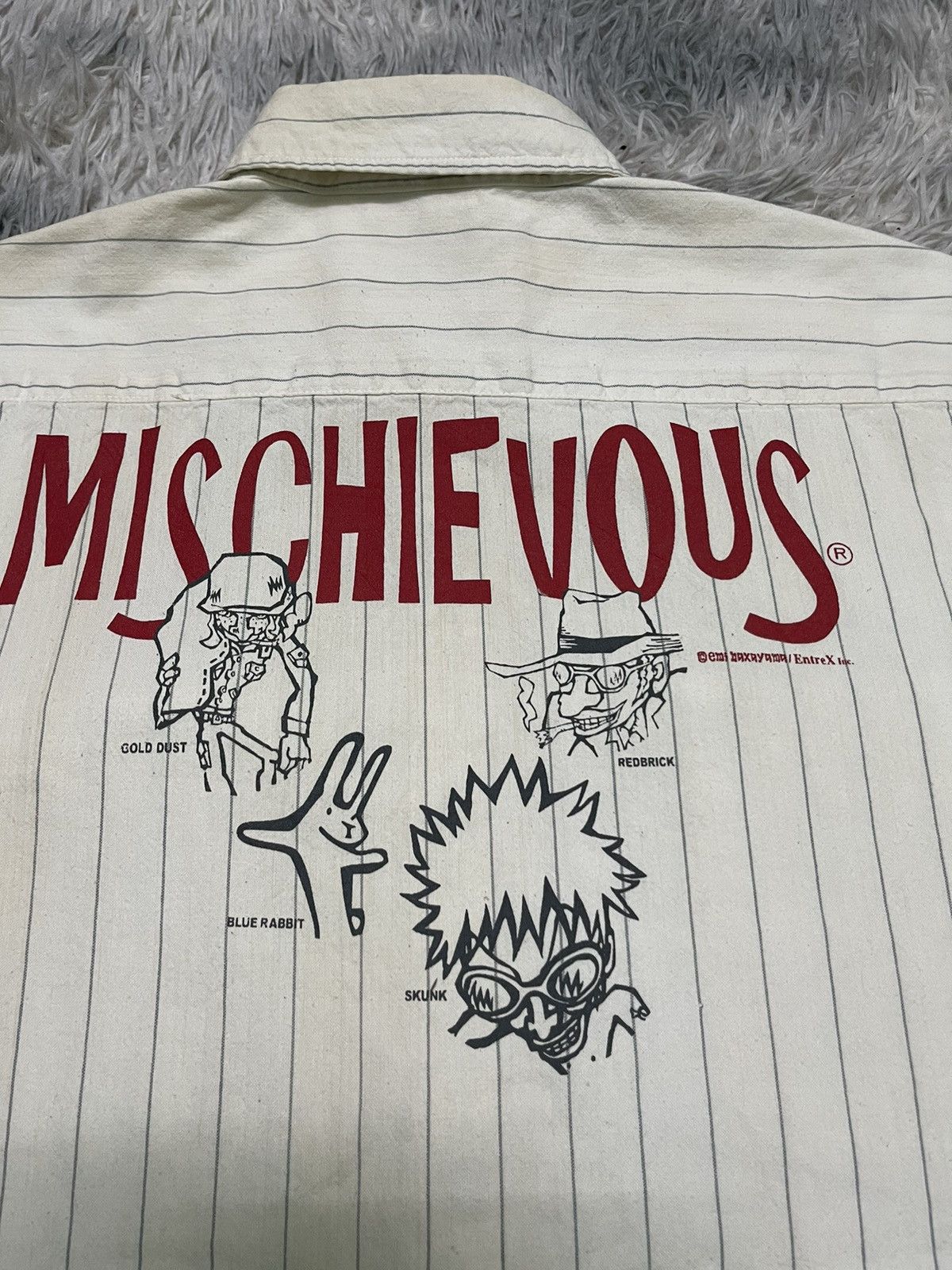 Anime 2000s MISCHIEVOUS EMI NAXAYAMA BUTTON UP RARE Size US L / EU 52-54 / 3 - 12 Thumbnail