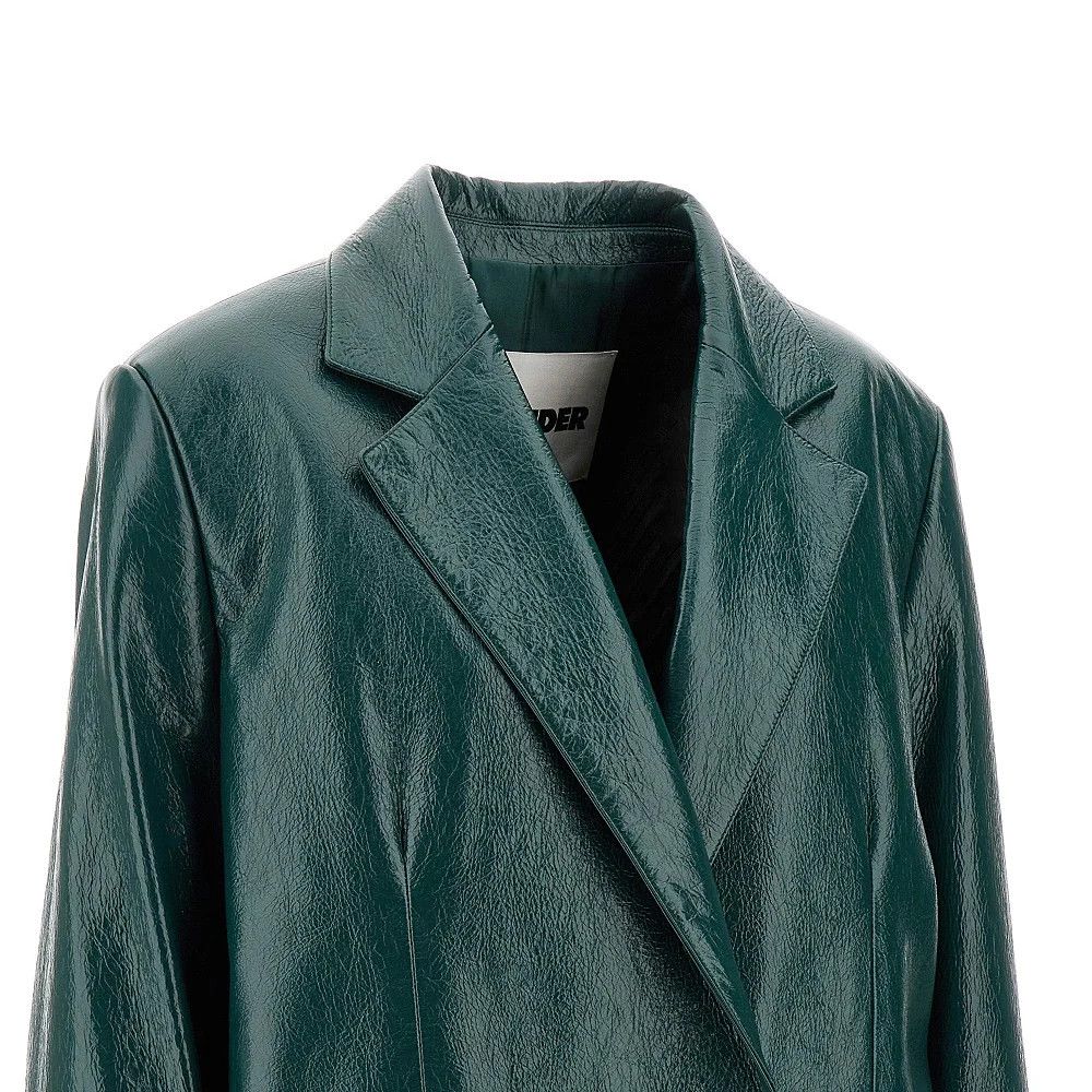 Jil Sander o1w1db10825 Leather Jacket in Dark Green Size XL / US 12-14 / IT 48-50 - 2 Thumbnail