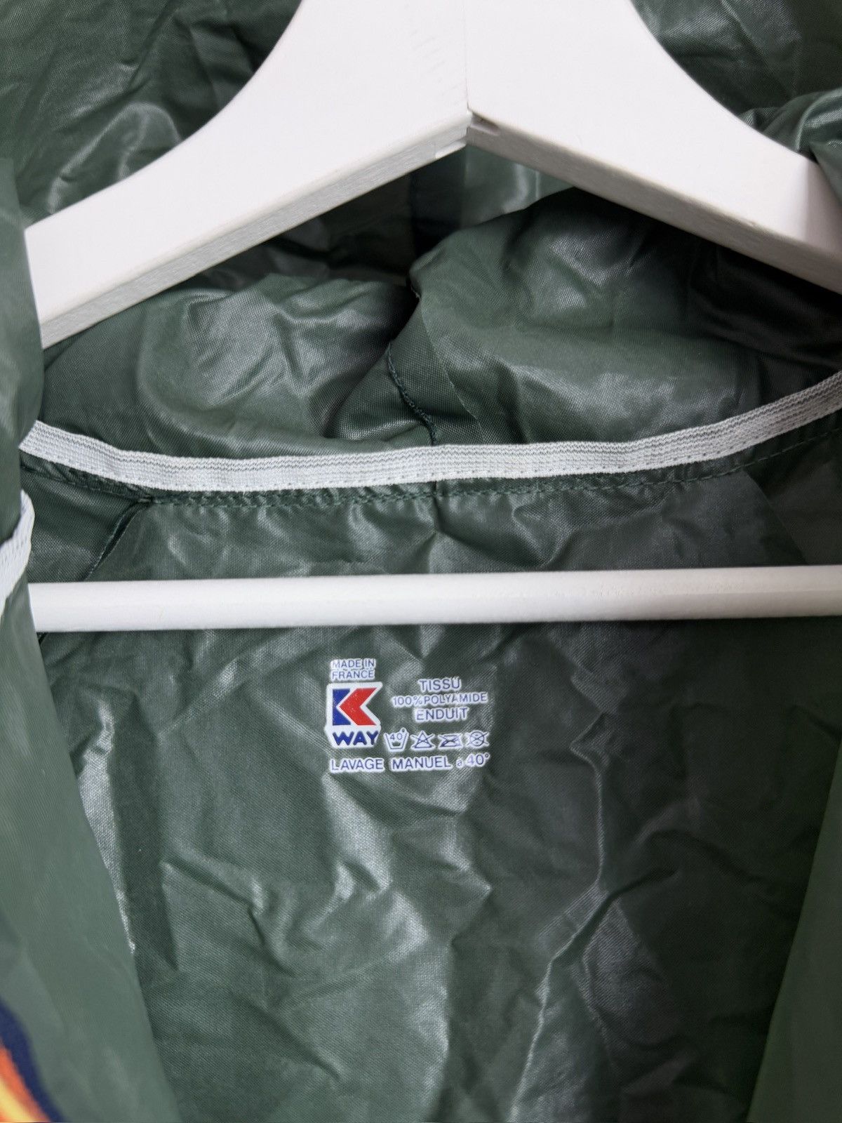 Designer × K-Way K-way dark green lightweight windbreaker raincoat gorpcore Size US XXL / EU 58 / 5 - 4 Thumbnail