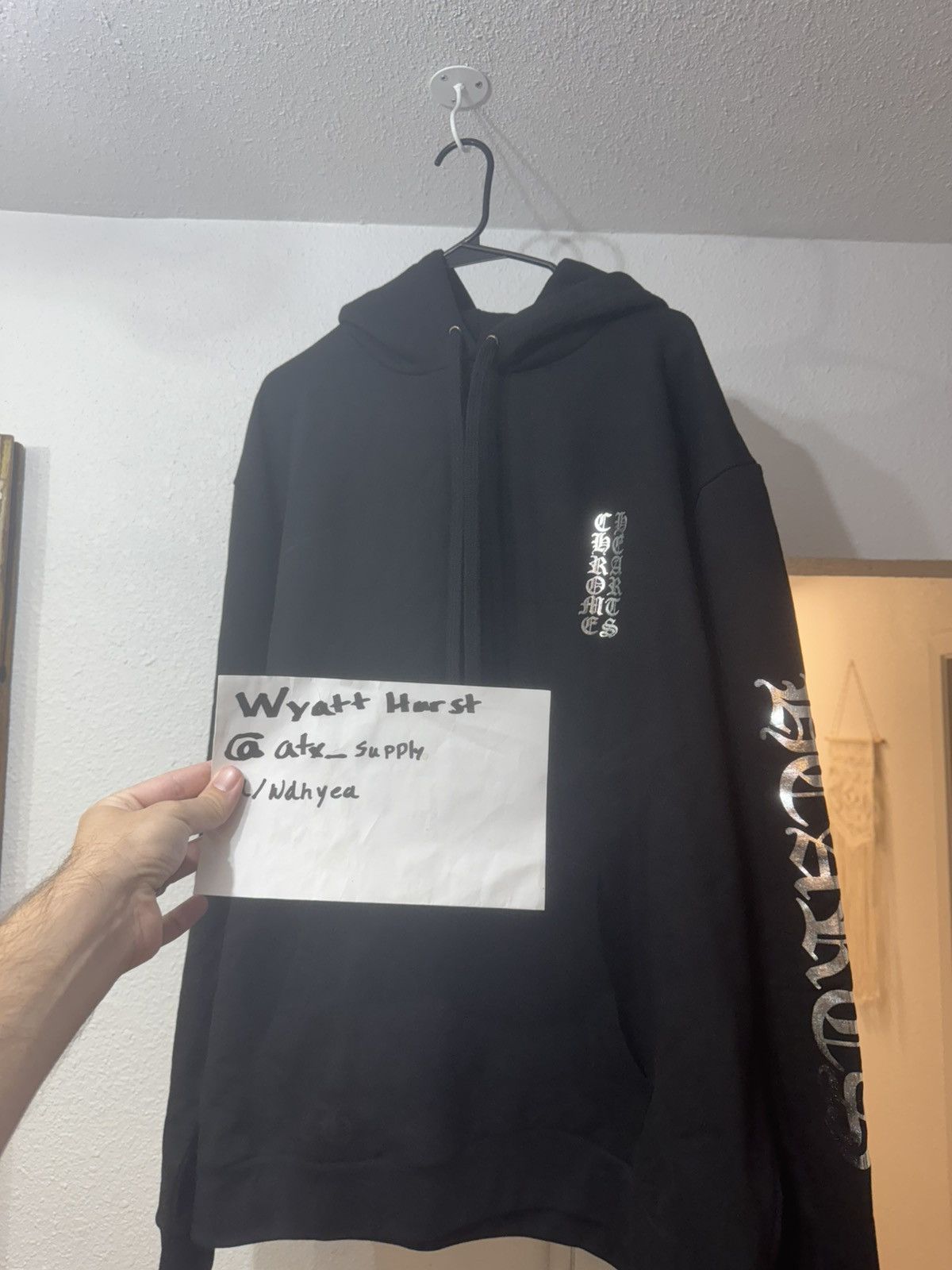 Chrome Hearts Chrome Hearts 1988 Hoodie Black/Chrome Size US XL / EU 56 / 4 - 1 Thumbnail