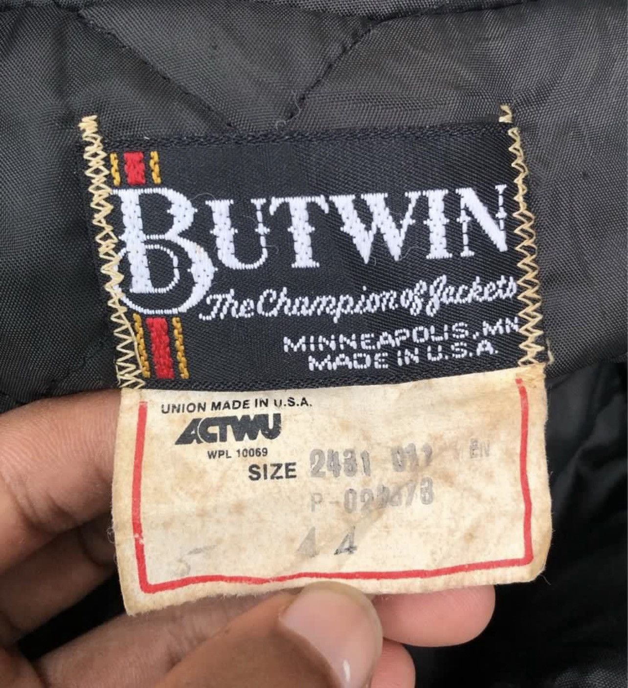 Vintage 🔥Vintage 70's Butwin USA Leather Sleeve Varsity Jacket Size US L / EU 52-54 / 3 - 10 Thumbnail