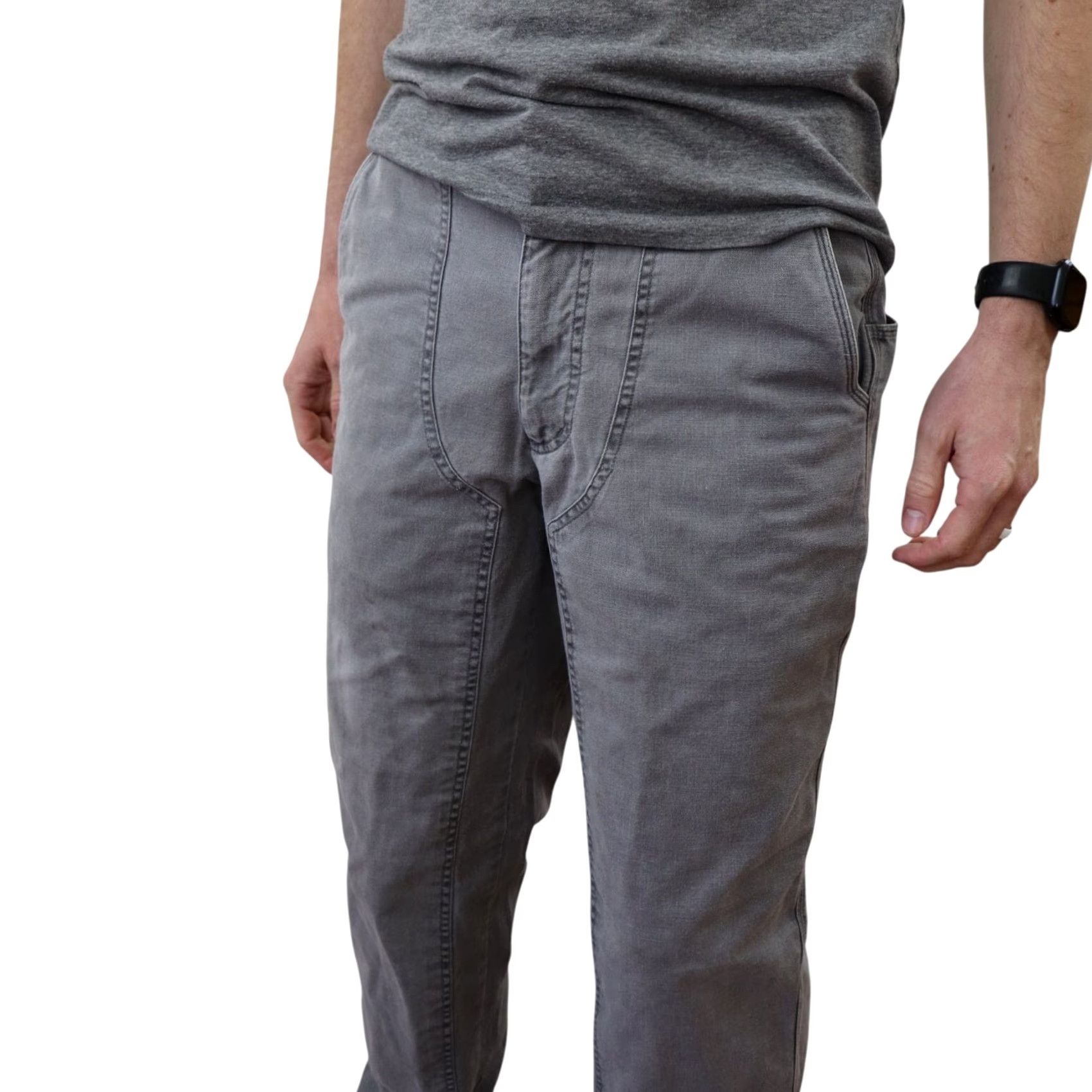 Patagonia VINTAGE Patagonia Stand Up Pants Mens 30 Gray Canvas Double Knee Work Denim Pants 30X32 Mens Jeans Denim Gray 80s 90s Styles Size US 30 / EU 46 - 5 Thumbnail