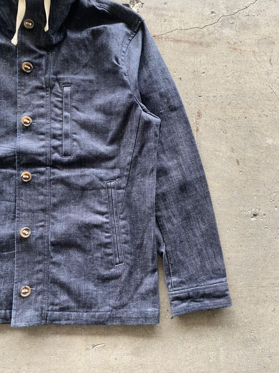 Beams Japan Beams Men's Indigo Denim Hoodie Jacket Size US M / EU 48-50 / 2 - 3 Thumbnail