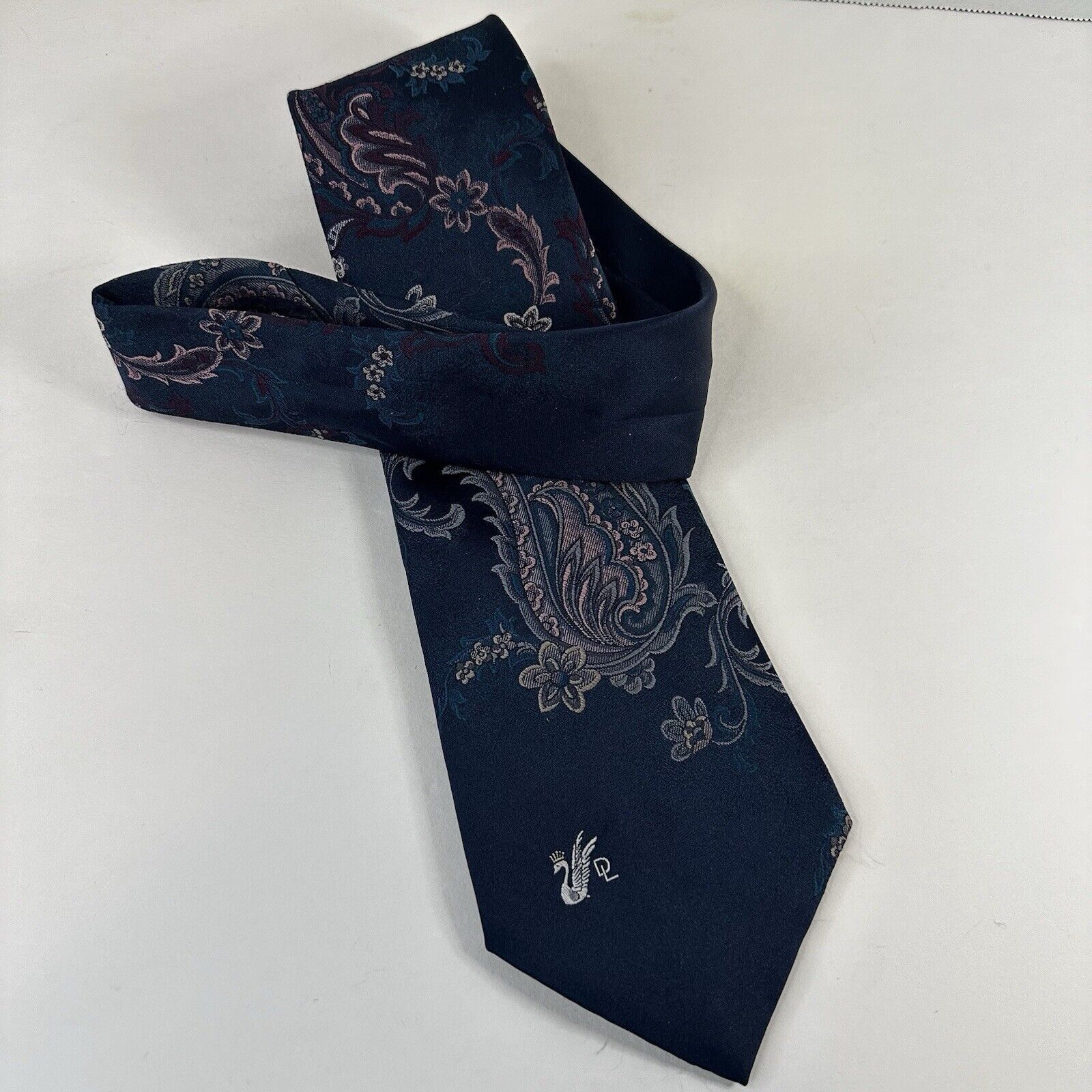 Other Don Loper Beverly Hills Tie Polyester Paisley Floral Preppy Size ONE SIZE - 8 Thumbnail