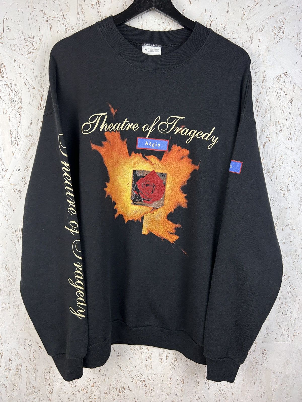 Band Tees 90s Vintage Theatre Of Tragedy - Aegis Tour Metal Sweatshirt Size US XL / EU 56 / 4 - 1 Thumbnail