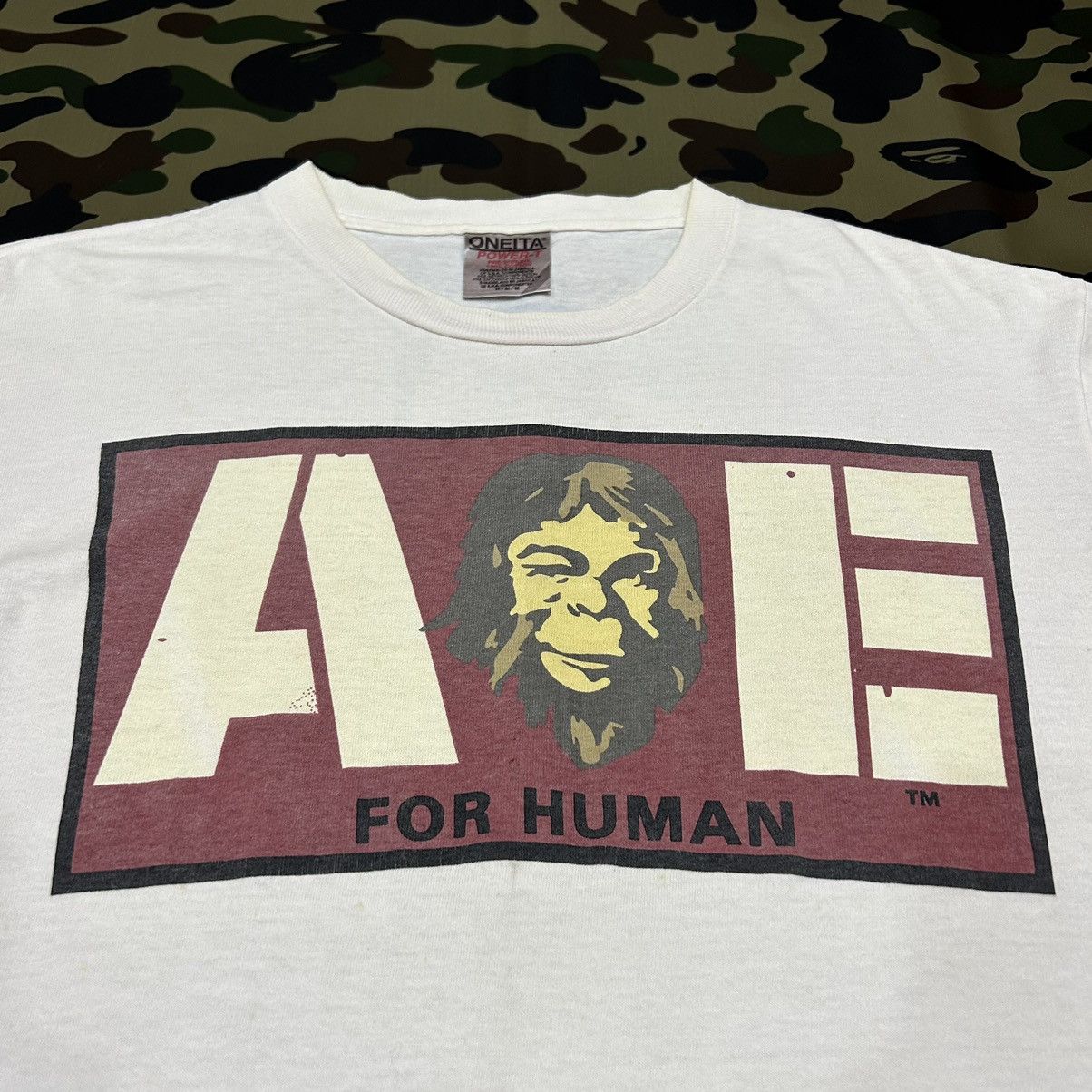 Bape Vintage Bape For Human Tee Size US M / EU 48-50 / 2 - 2 Thumbnail