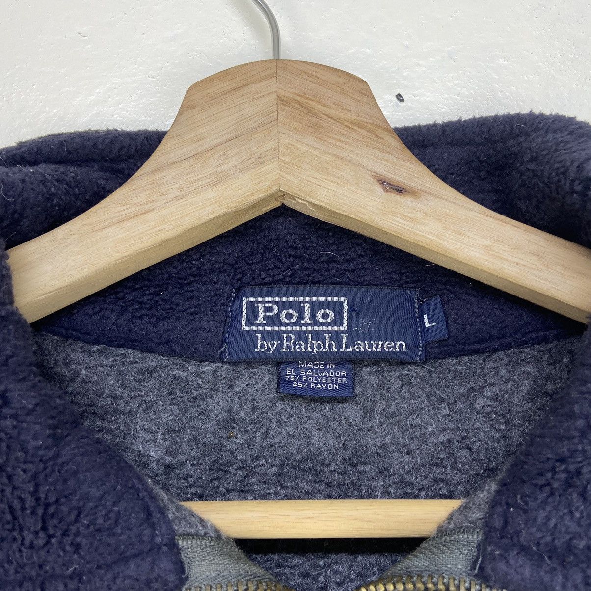 Polo Ralph Lauren Vintage Polo by Ralph Lauren Half Zipper Fleece Jacket Size US L / EU 52-54 / 3 - 9 Thumbnail
