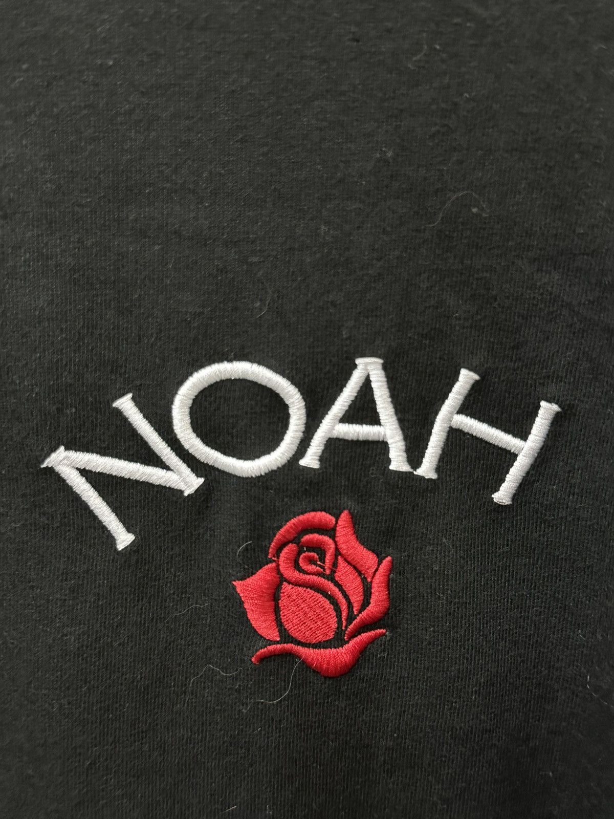 Noah FW20 Noah Embroidered Rose Logo Black Shirt Size US M / EU 48-50 / 2 - 8 Thumbnail